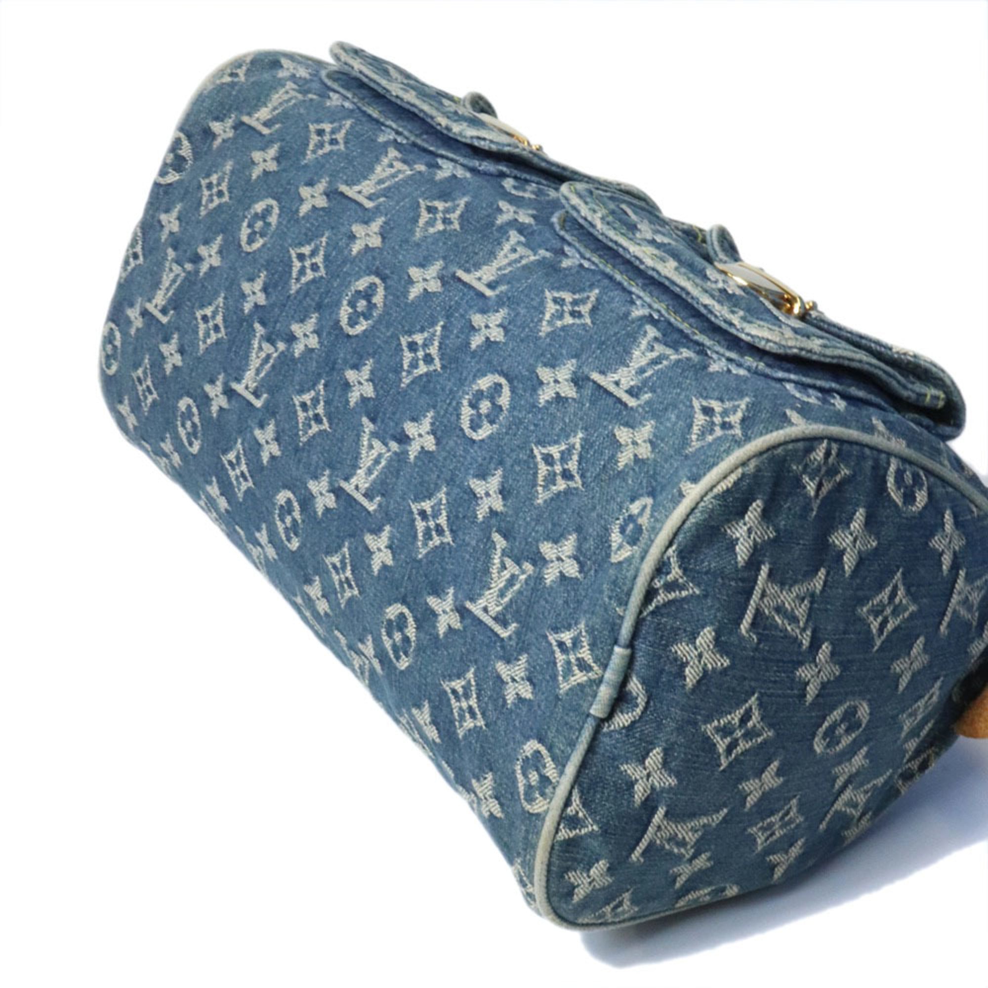 Louis Vuitton Blue Monogram Monogram Denim Handbag (Pre-Owned)