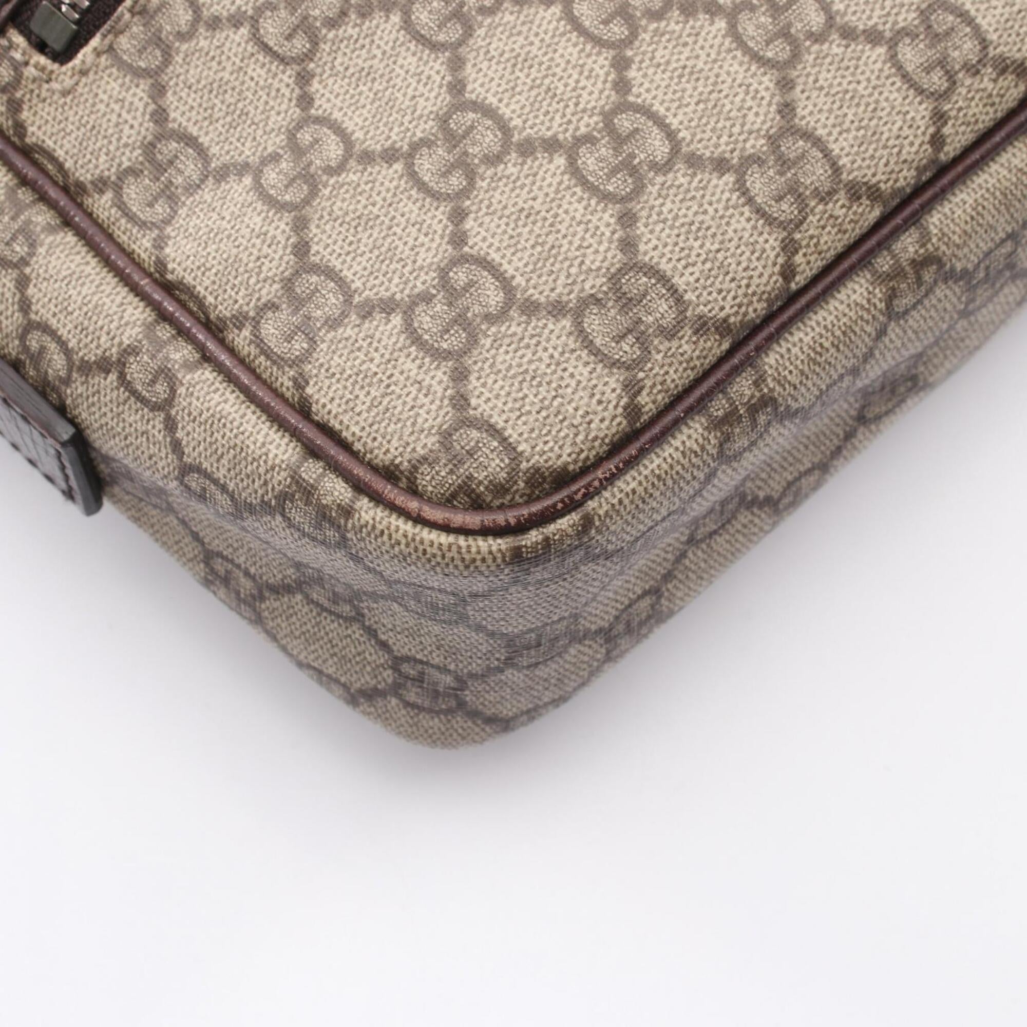 Gucci Beige Brown Pvc Leather Handbag Shoulder Bag (Pre-Owned)