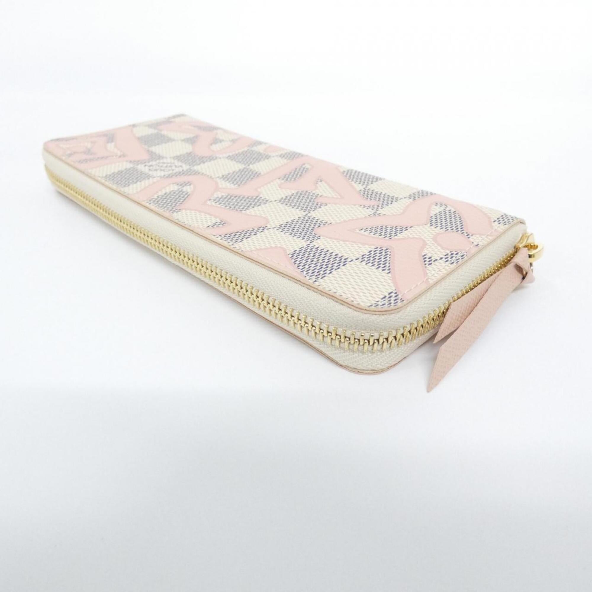 Louis Vuitton Azur Coated Canvas Long Wallet (Bi-Fold) (Pre-Owned)