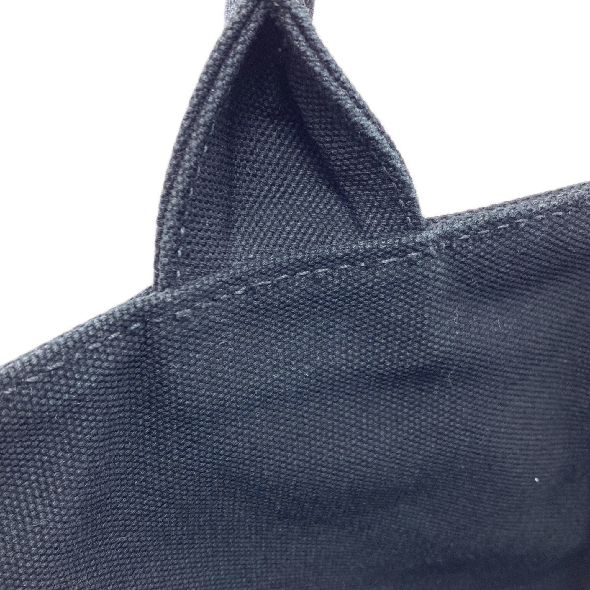 Prada Black Canapa Pouch Tote Bag (Pre-Owned)