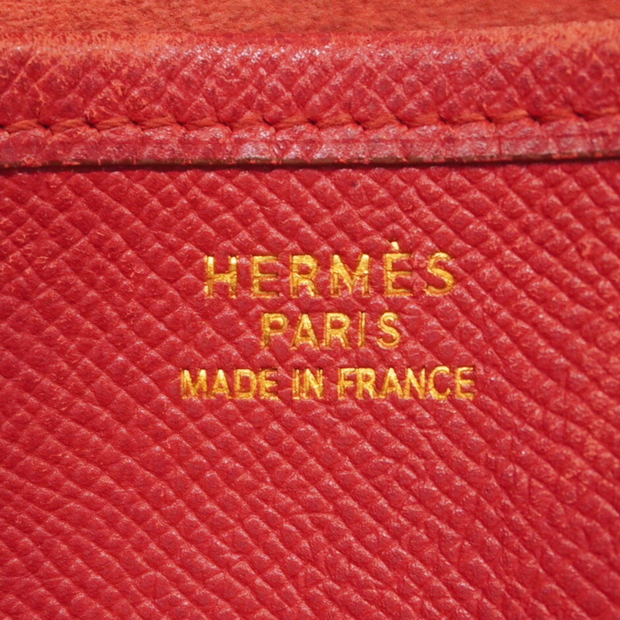 Hermes Rouge Casaque Ardennes Leather Shoulder Bag (Pre-Owned)