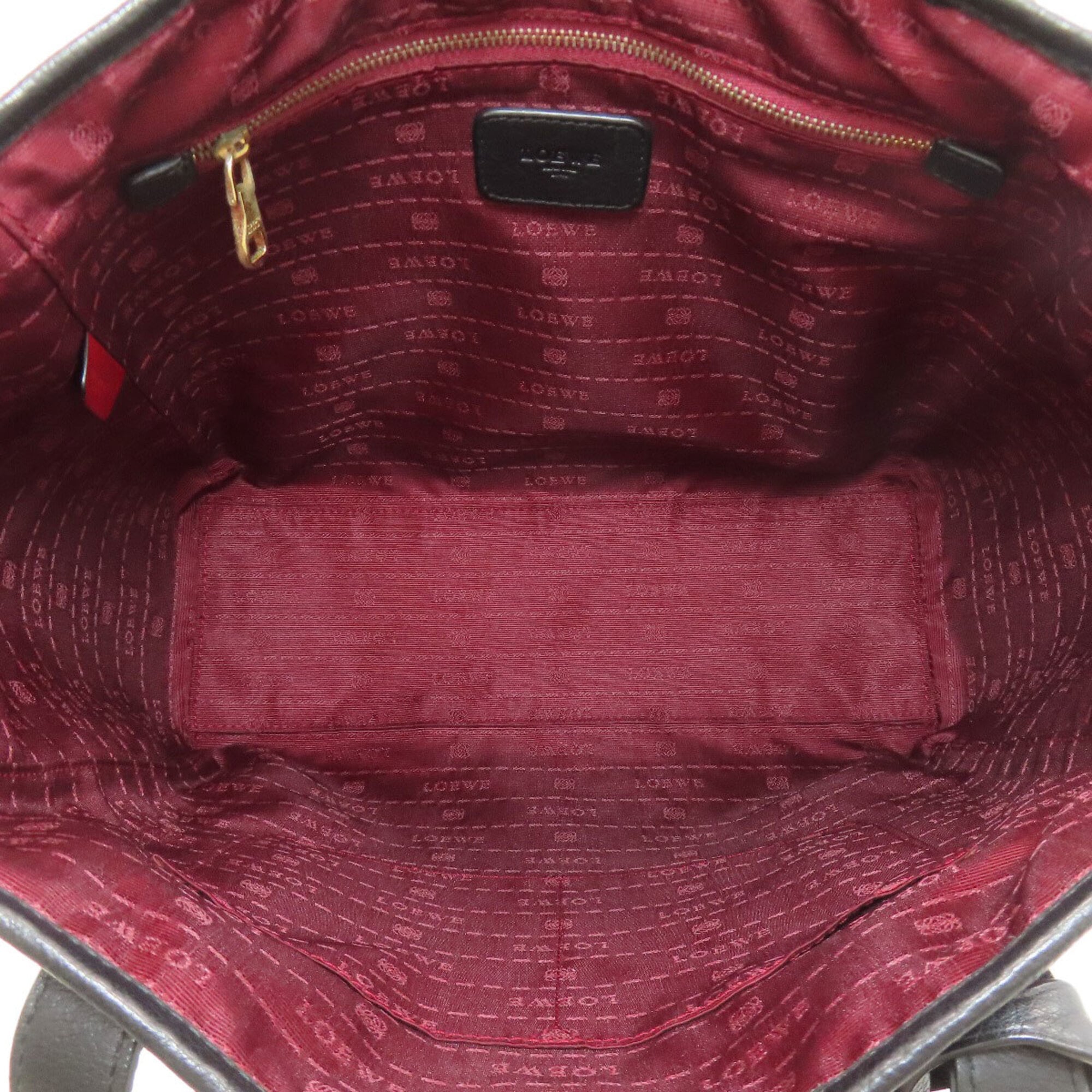 Loewe Dark Brown Leather Tote Bag (Pre-Owned)