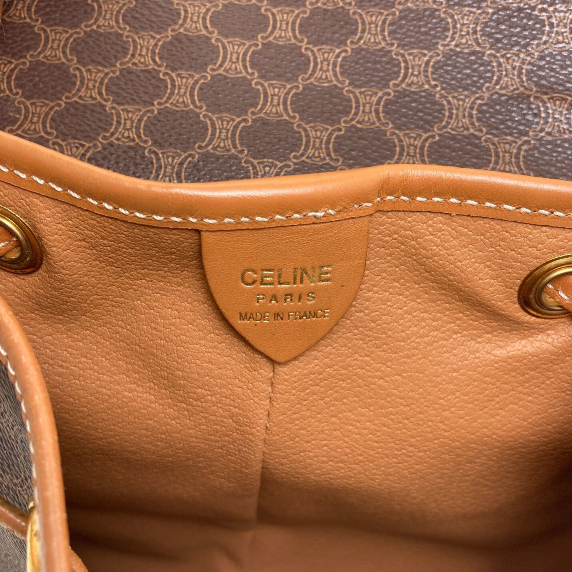 Celine Brown Pvc Backpack (Pre-Owned)