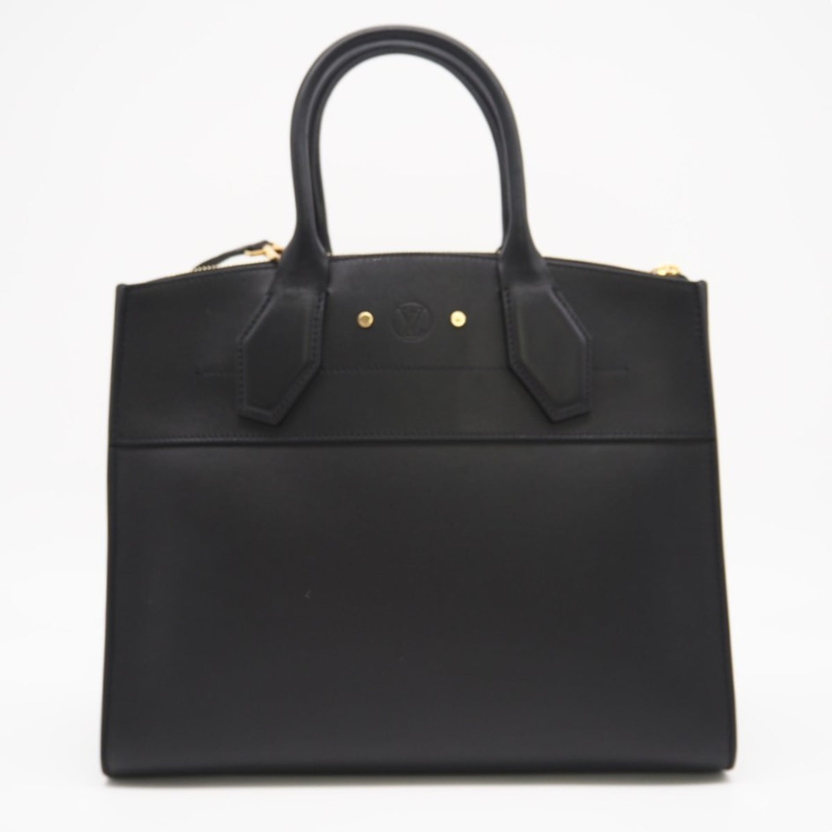 Louis Vuitton Black Noir Leather Handbag (Pre-Owned)