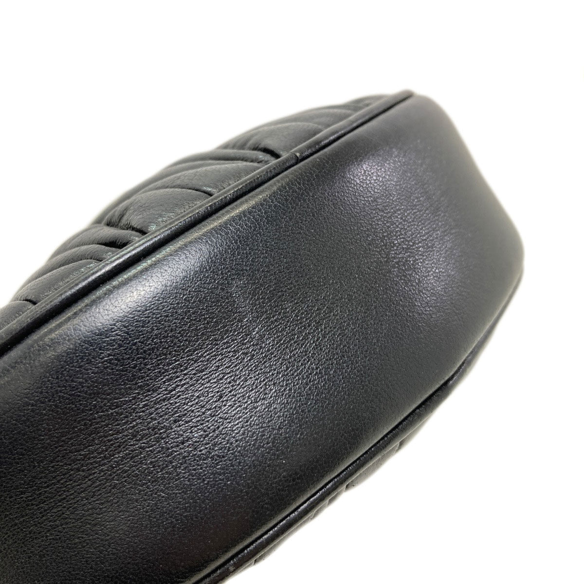 Miu Miu Black Leather Pouch Shoulder Bag (Pre-Owned)