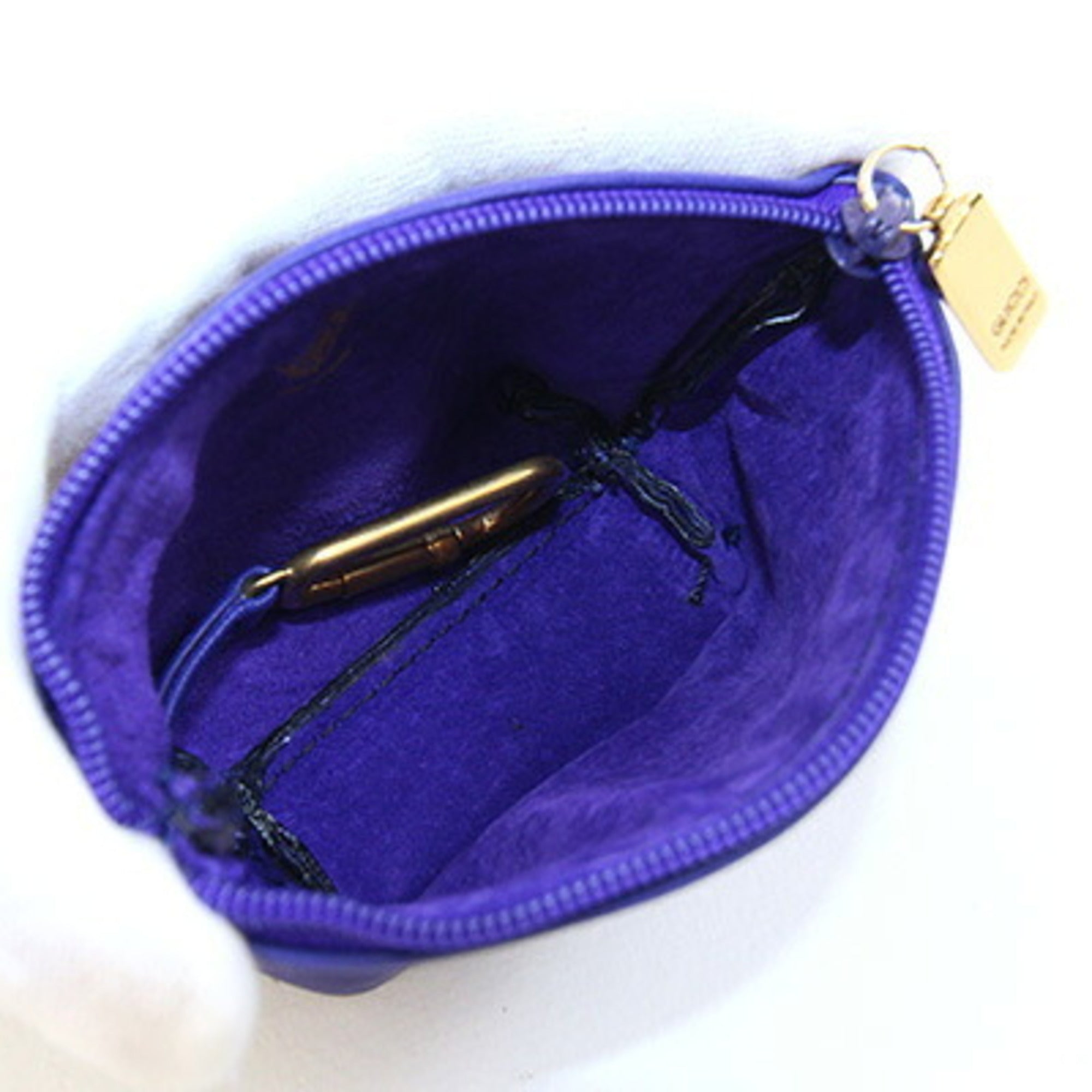 Gucci Blue Leather Coin Purse/Coin Case (Pre-Owned)