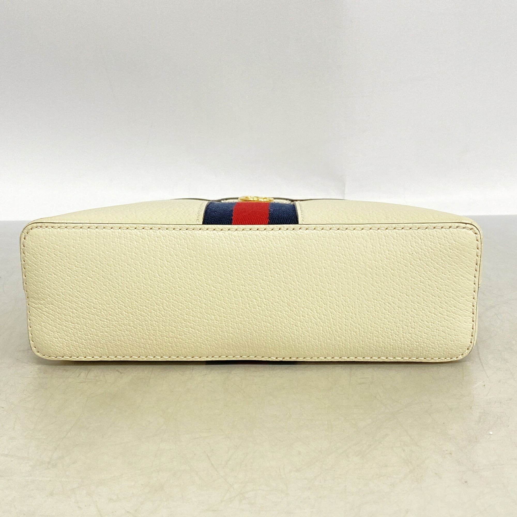 Gucci Ivory Leather Shoulder Bag (Pre-Owned)
