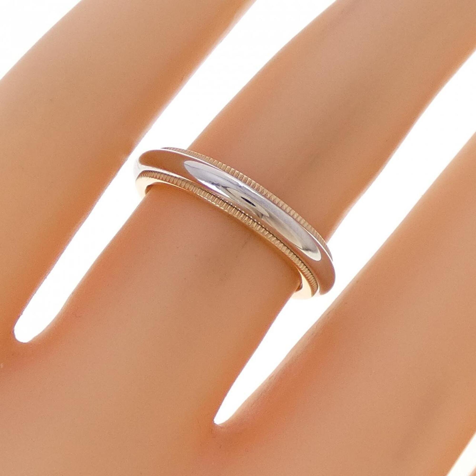 Tiffany Pink Gold Platinum Pink Gold (18K) Platinum 950 Band Ring (Pre-Owned)