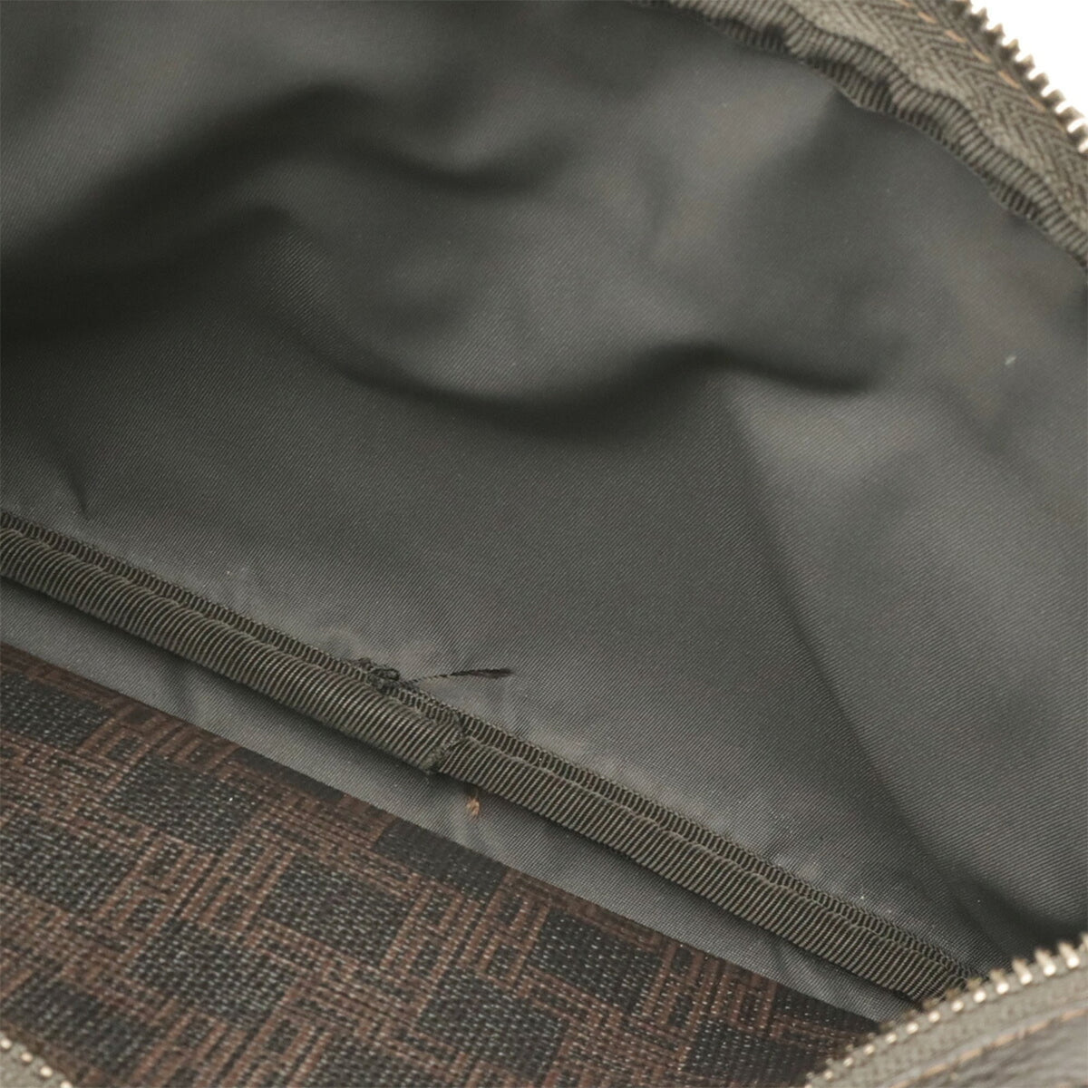 Dunhill Dark Brown Pvc Leather Handbag Shoulder Bag (Pre-Owned)