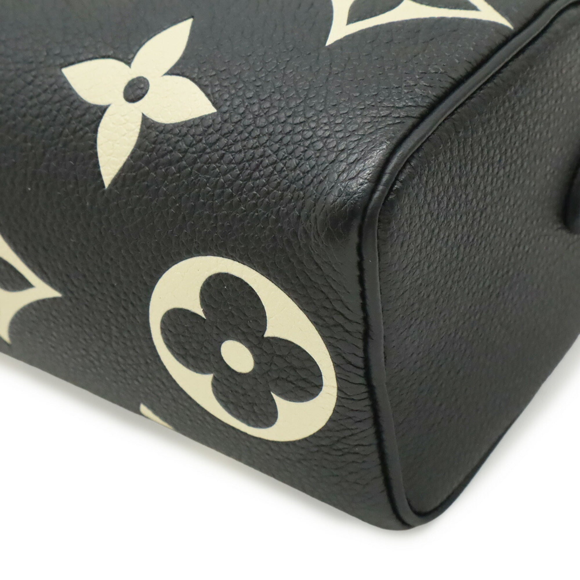 Louis Vuitton Beige Bicolor Black Monogram Monogram Empreinte Handbag Shoulder Bag (Pre-Owned)