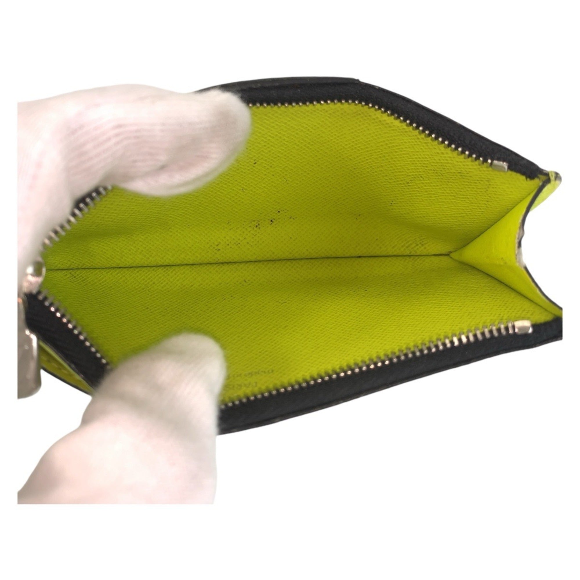 Louis Vuitton Jaune Yellow Pvc Coin Purse/Coin Case (Pre-Owned)