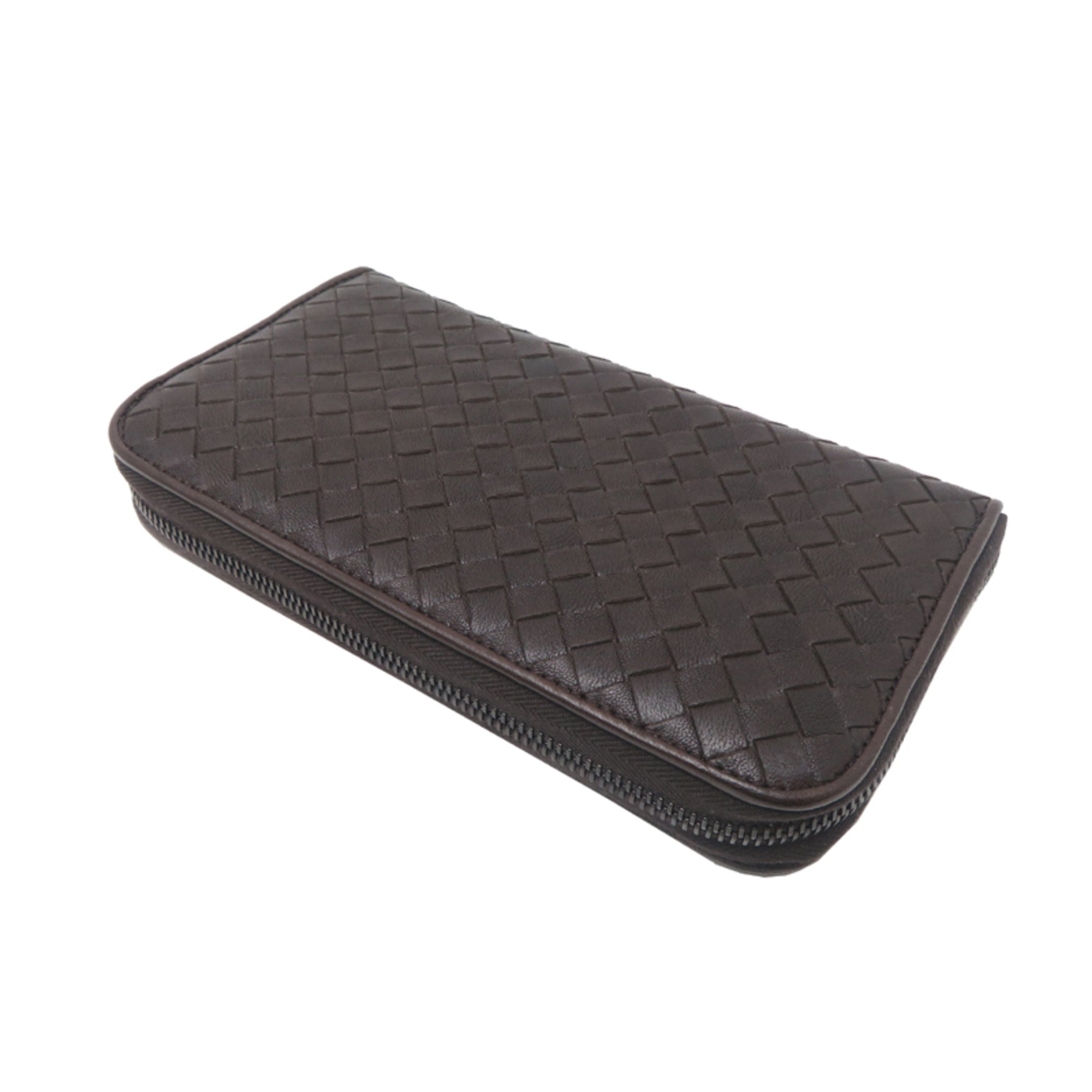 Bottega Veneta Brown Leather Long Wallet (Bi-Fold) (Pre-Owned)