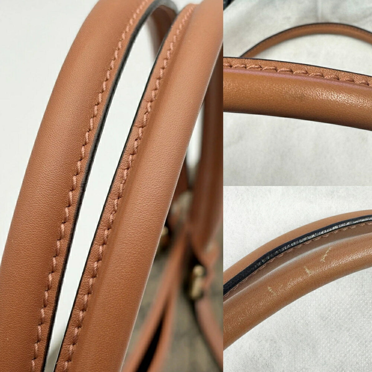 Gucci Gg Plus Beige Brown Pvc Leather Handbag Tote Bag (Pre-Owned)