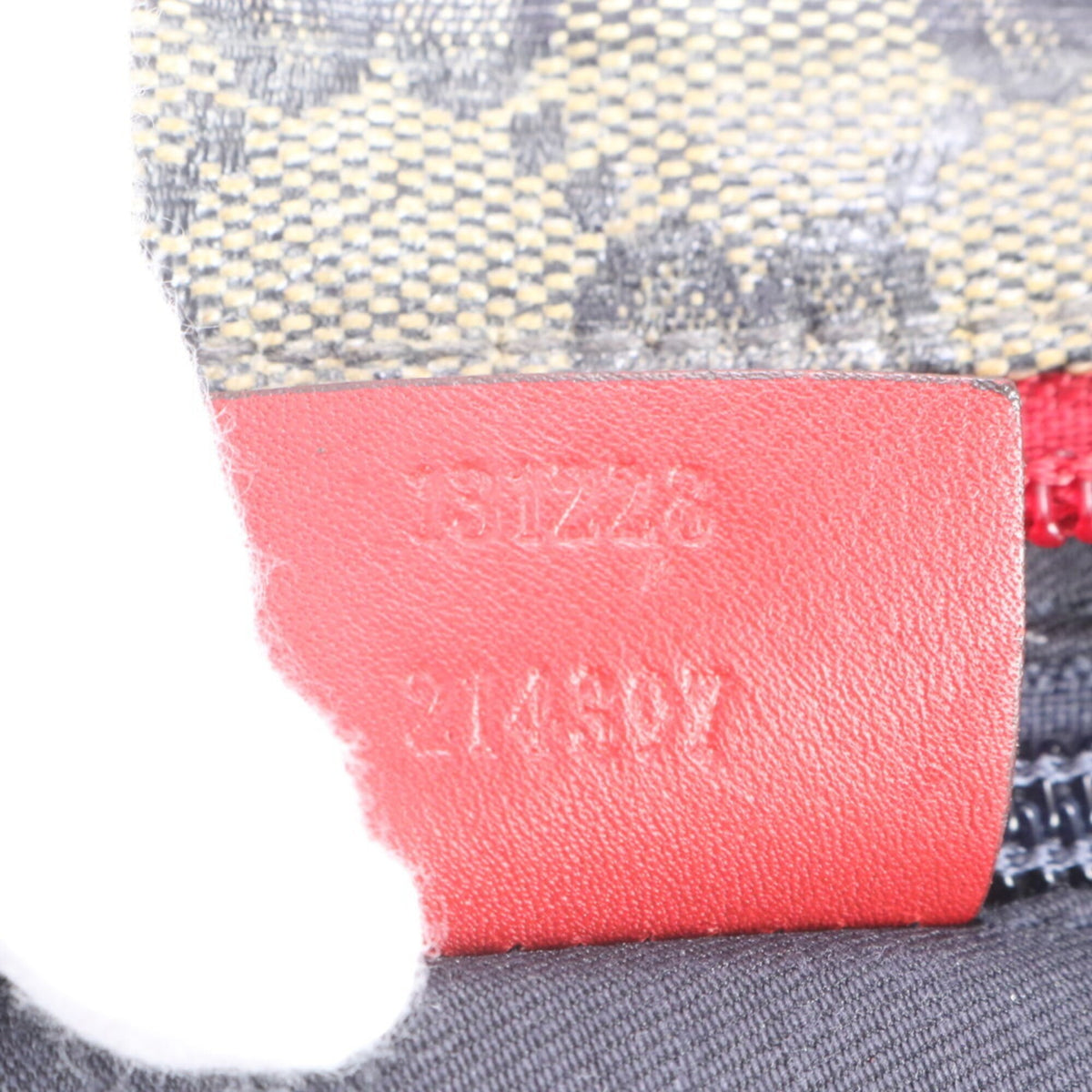 Gucci Red Color Leather Coated Canvas Handbag Shoulder Bag Tote Bag (Pre-Owned)