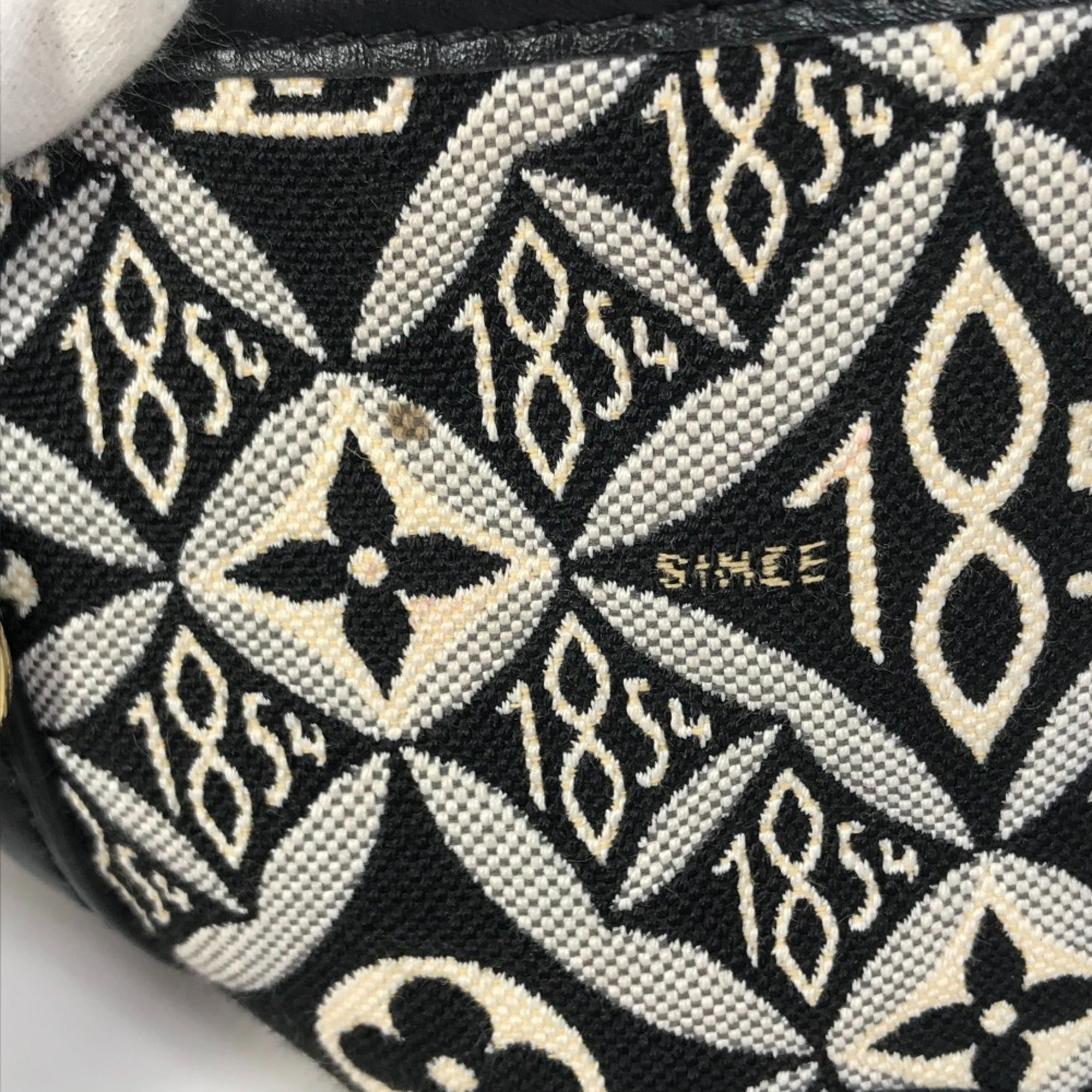 Louis Vuitton Black Noir Jacquard Pochette Shoulder Bag (Pre-Owned)