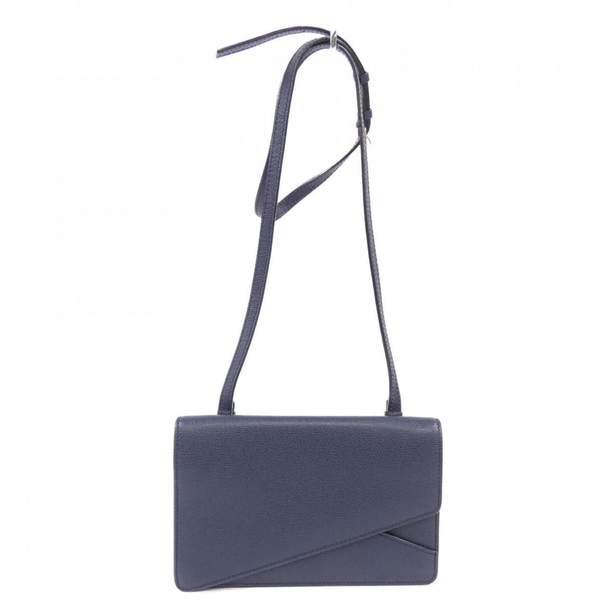 Valextra Navy Leather Handbag (Pre-Owned)