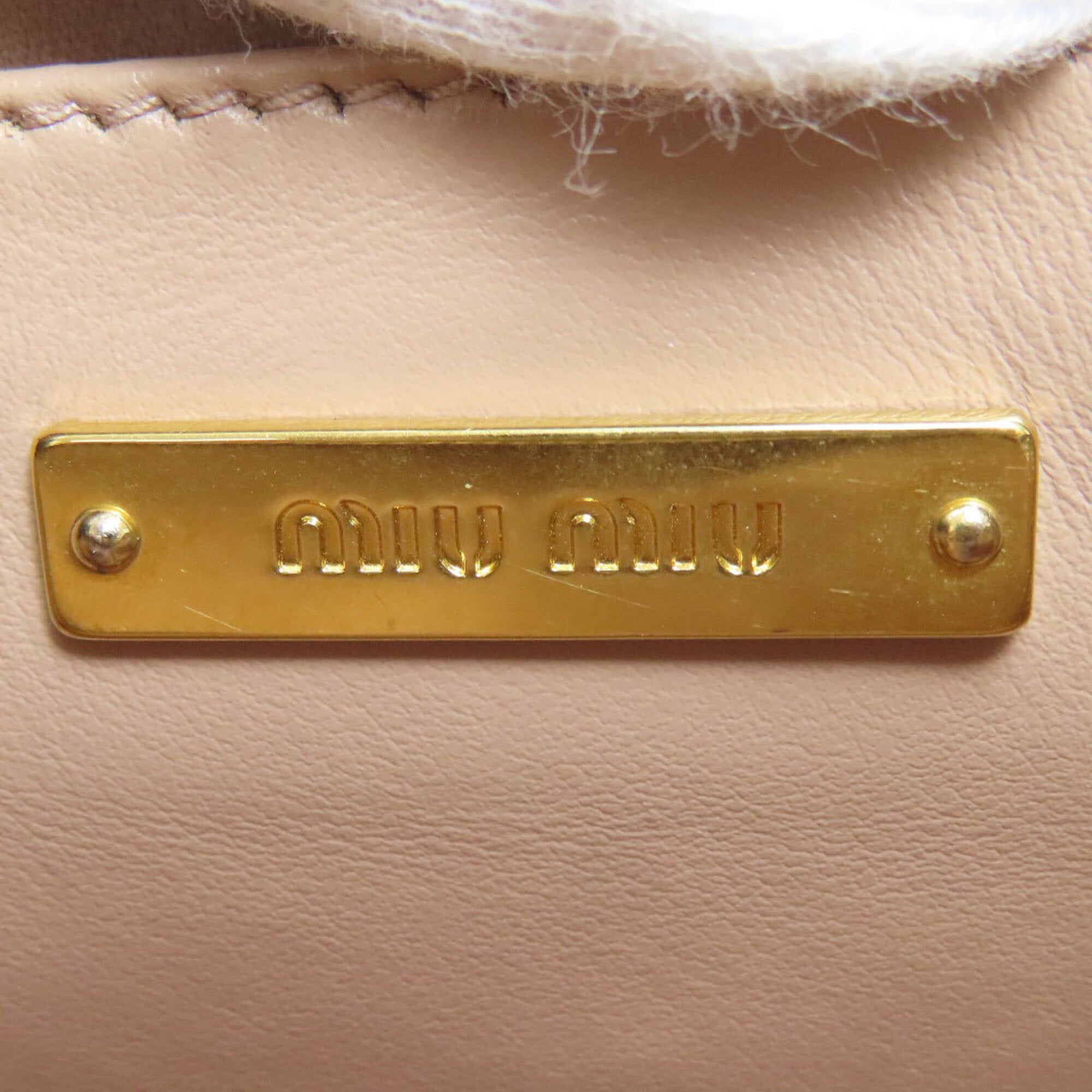 Miu Miu Pink Leather Shoulder Bag (Pre-Owned)