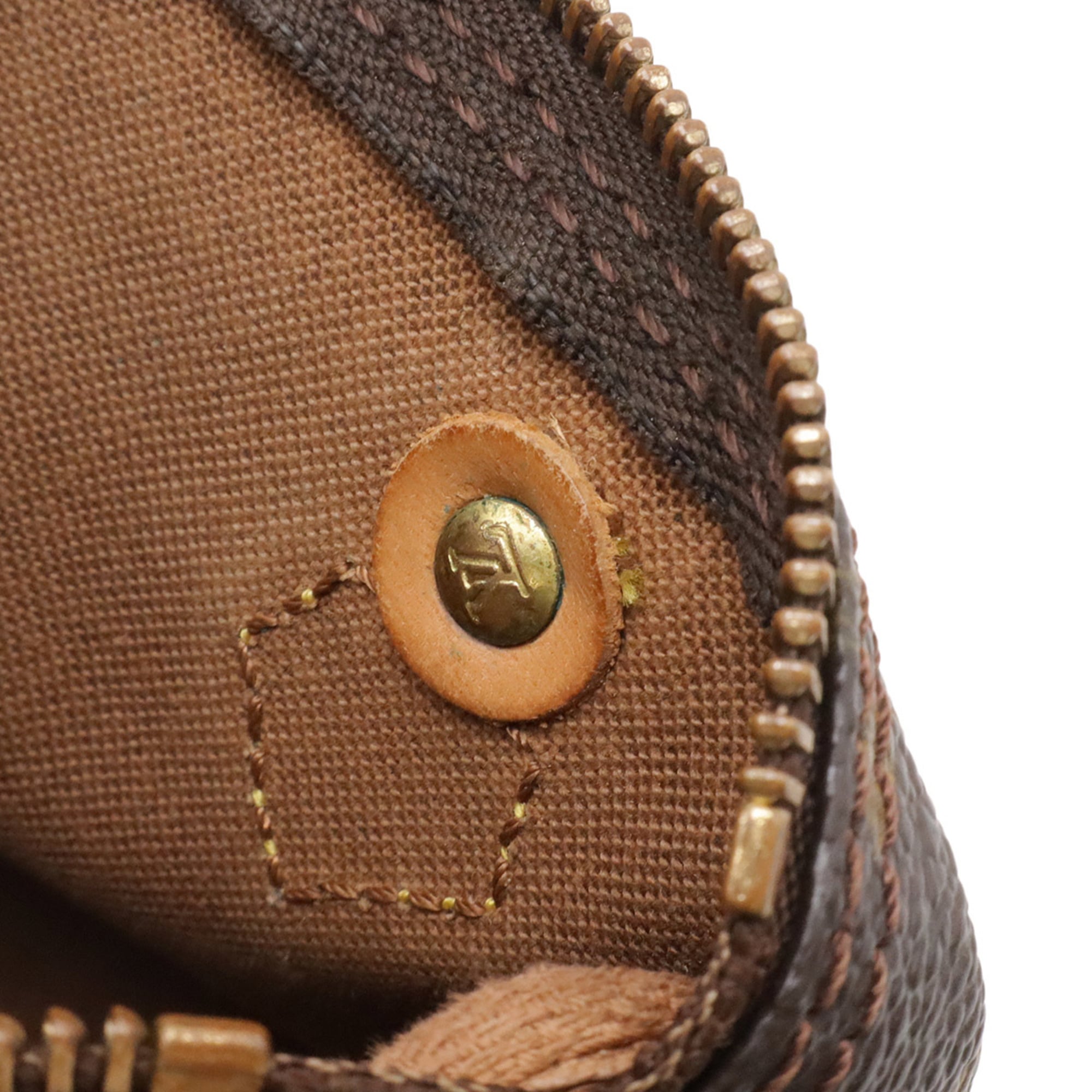 Louis Vuitton Brown Monogram Canvas Pvc Coated Canvas Handbag Pouch (Pre-Owned)