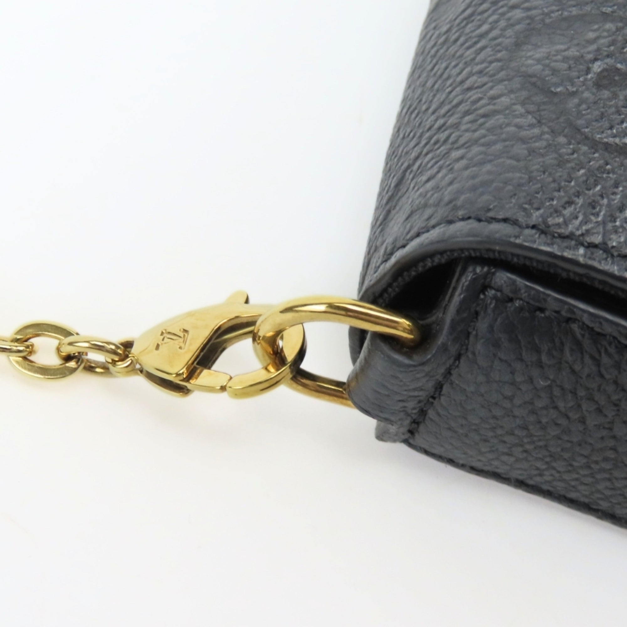 Louis Vuitton Noir Monogram Empreinte Pouch Shoulder Bag (Pre-Owned)