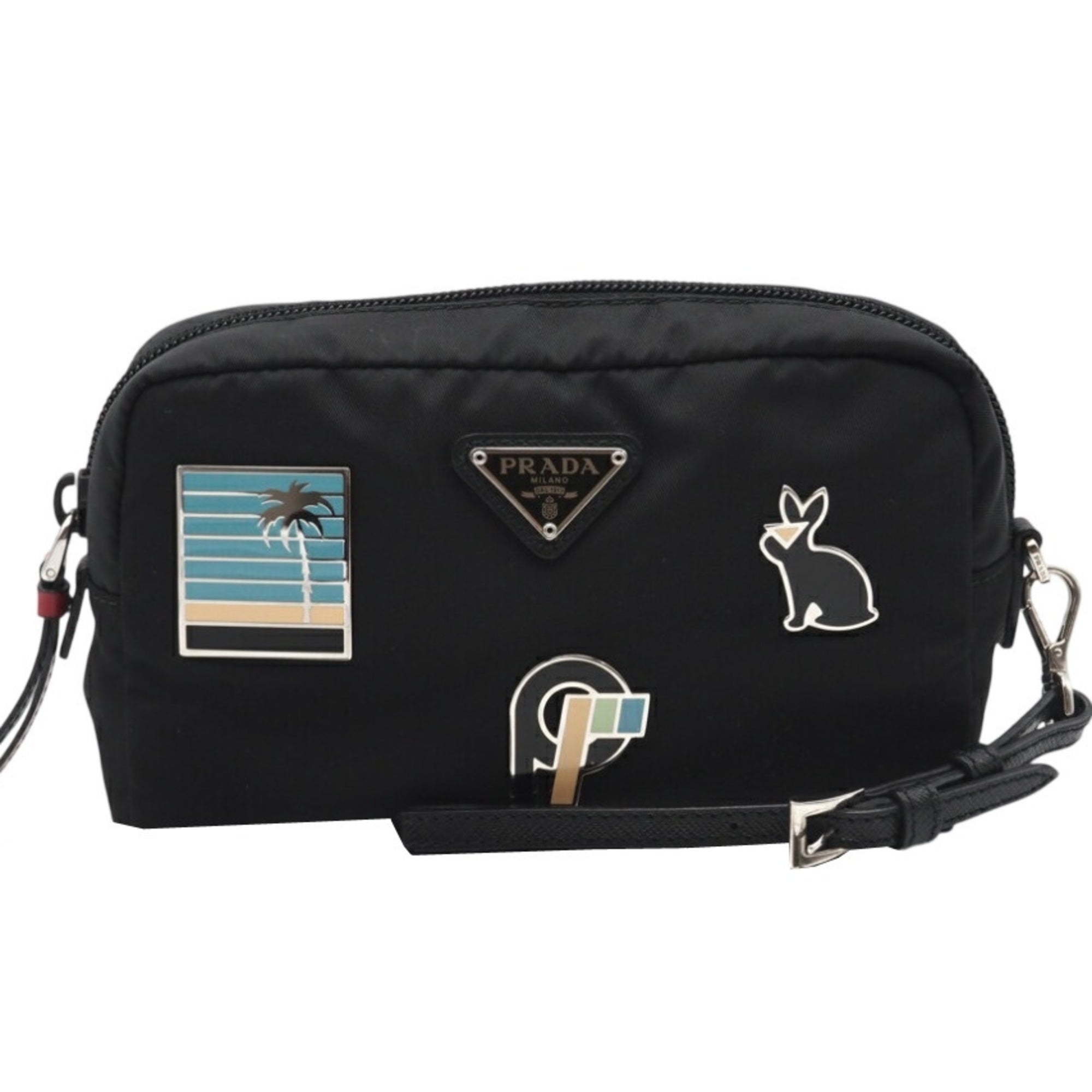 Prada Black Nylon Pouch (Pre-Owned)