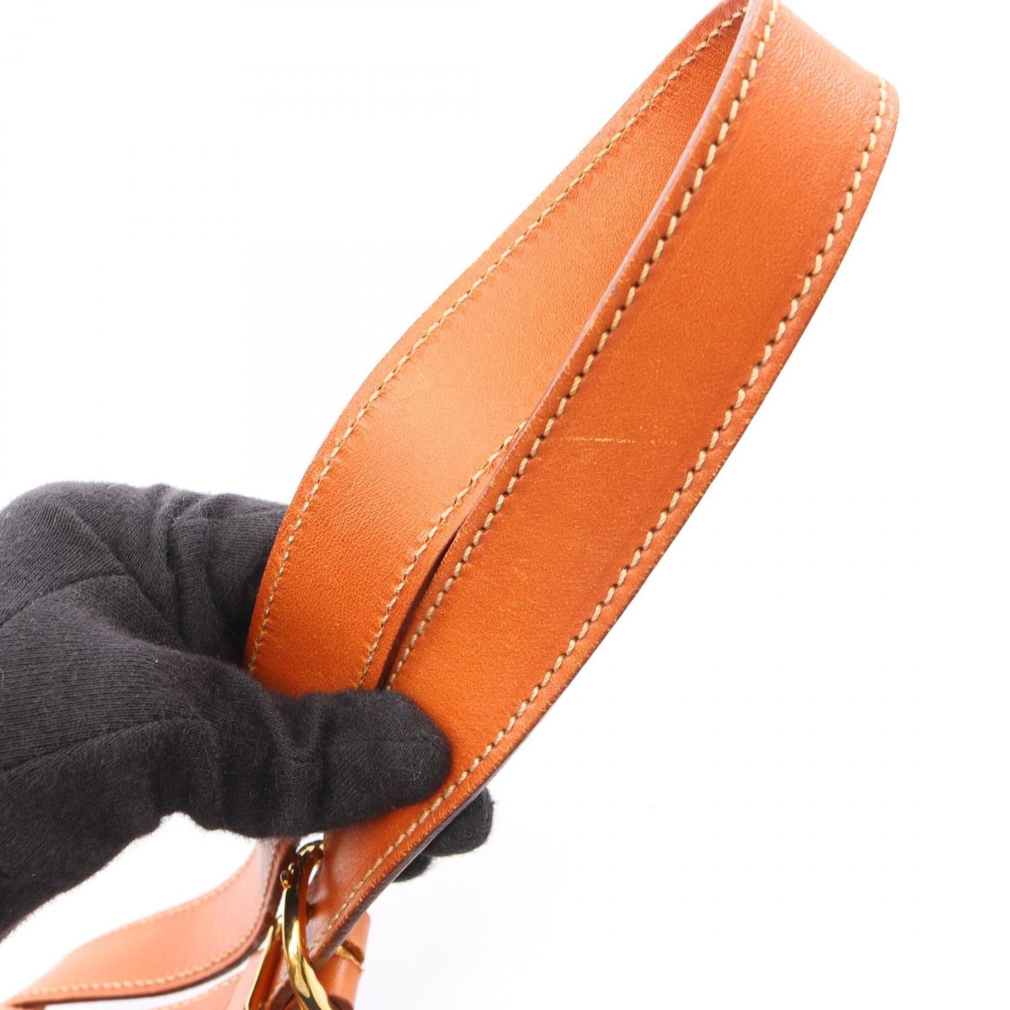 Celine Brown Coated Canvas Leather Shoulder Bag (Pre-Owned)
