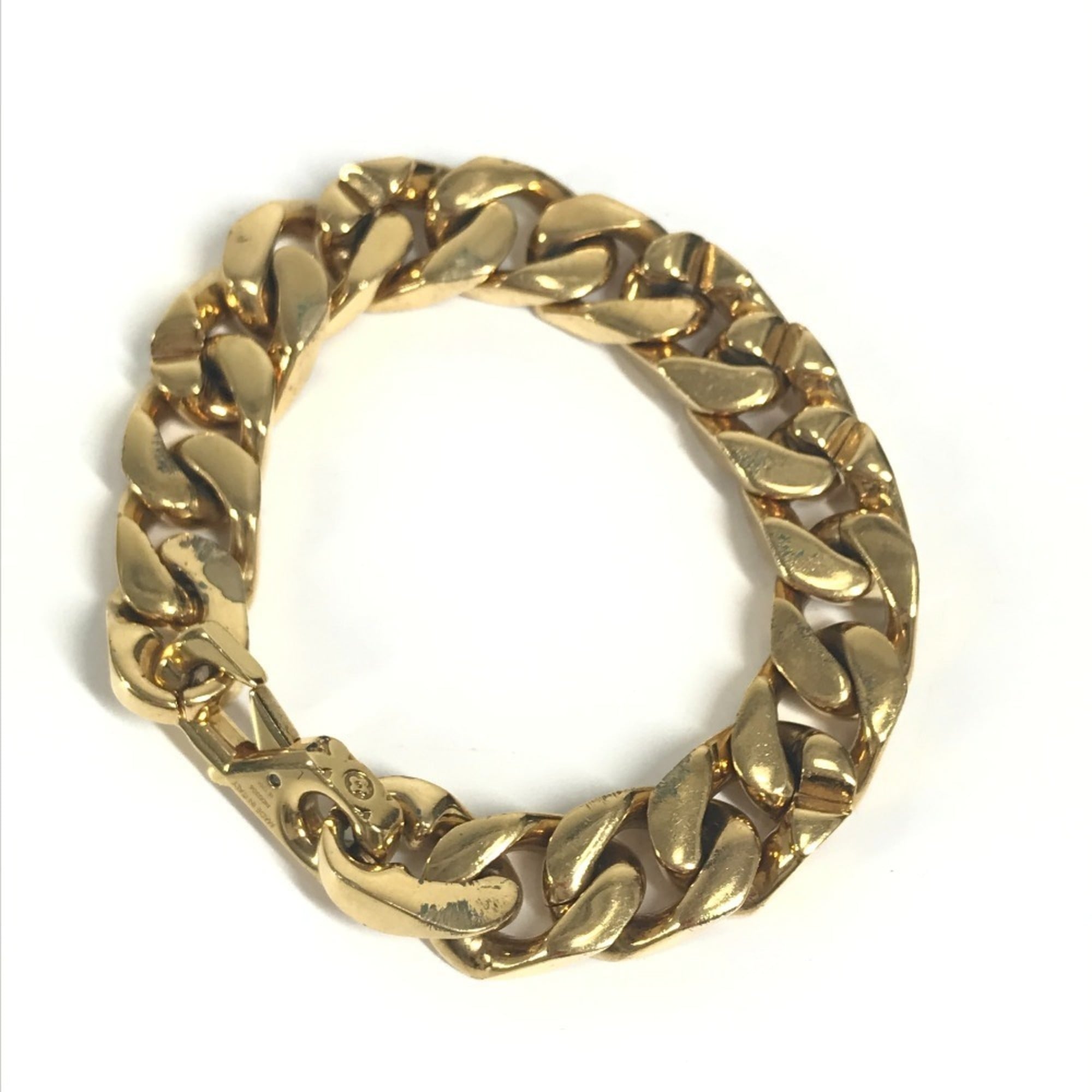 Louis Vuitton Monogram Gold Metal Charm Bracelet (Pre-Owned)