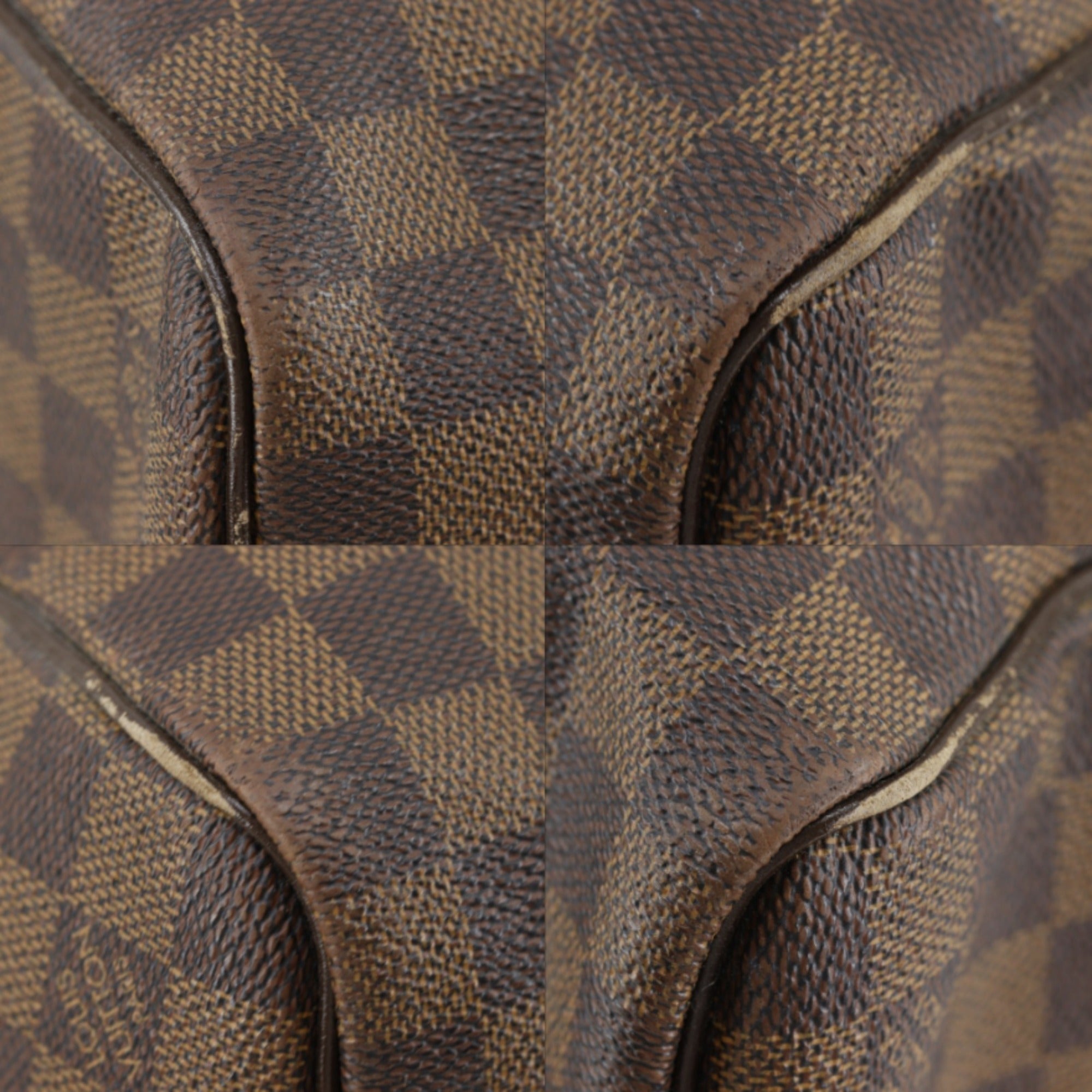 Louis Vuitton Damier Brown Damier Canvas Boston Bag (Pre-Owned)