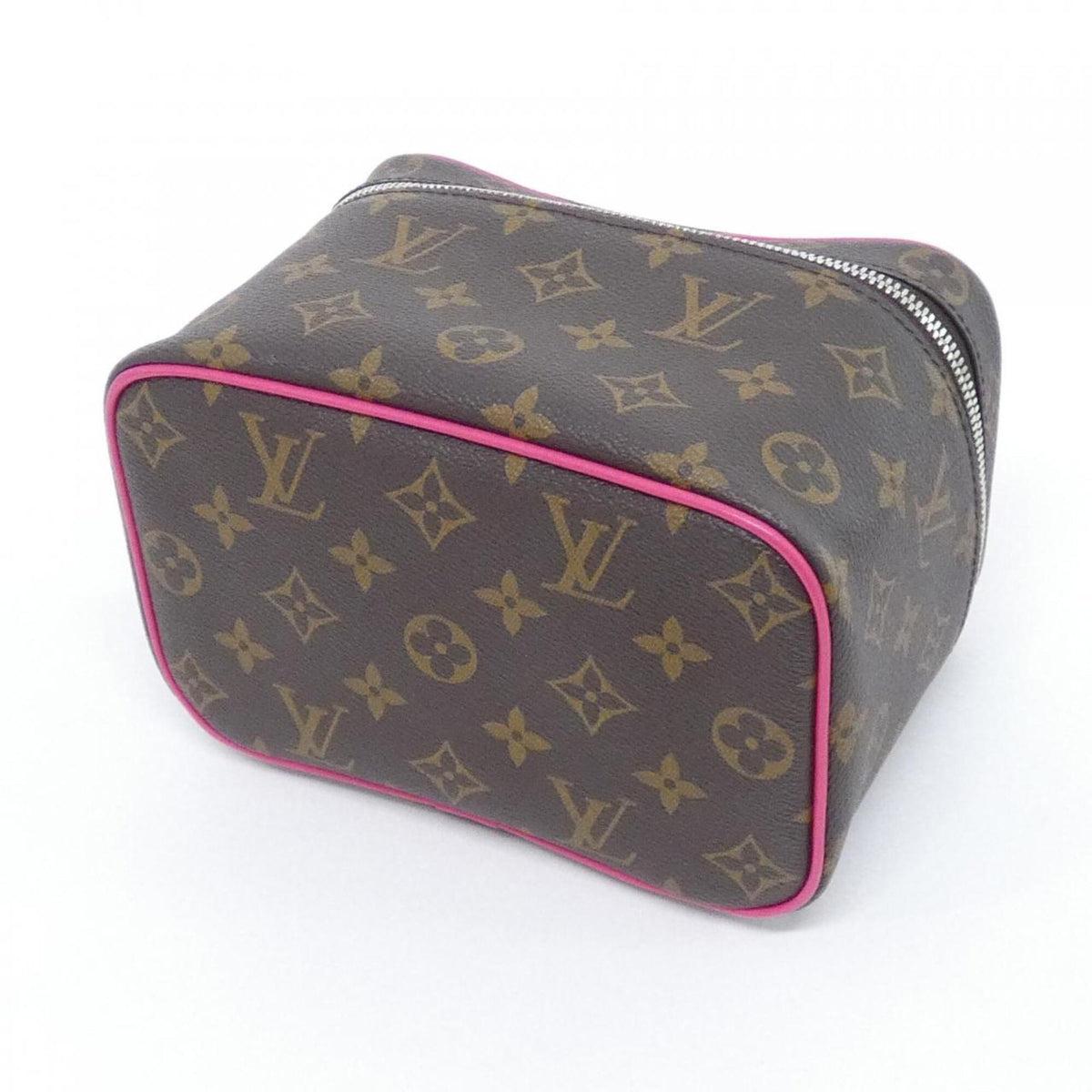 Louis Vuitton Brown Pink Coated Canvas Handbag (Pre-Owned)