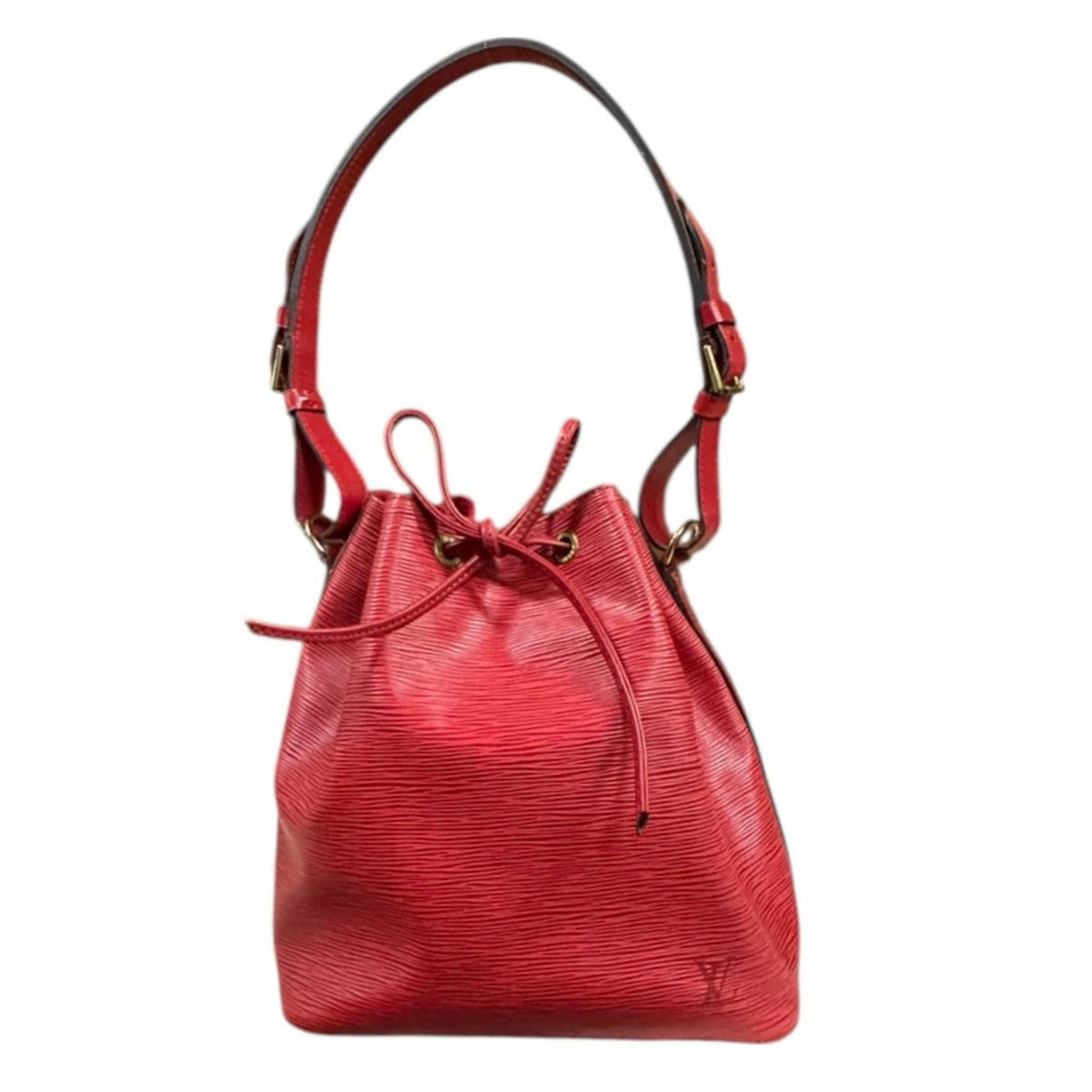 Louis Vuitton Castilian Red Red Color Epi Leather Shoulder Bag (Pre-Owned)