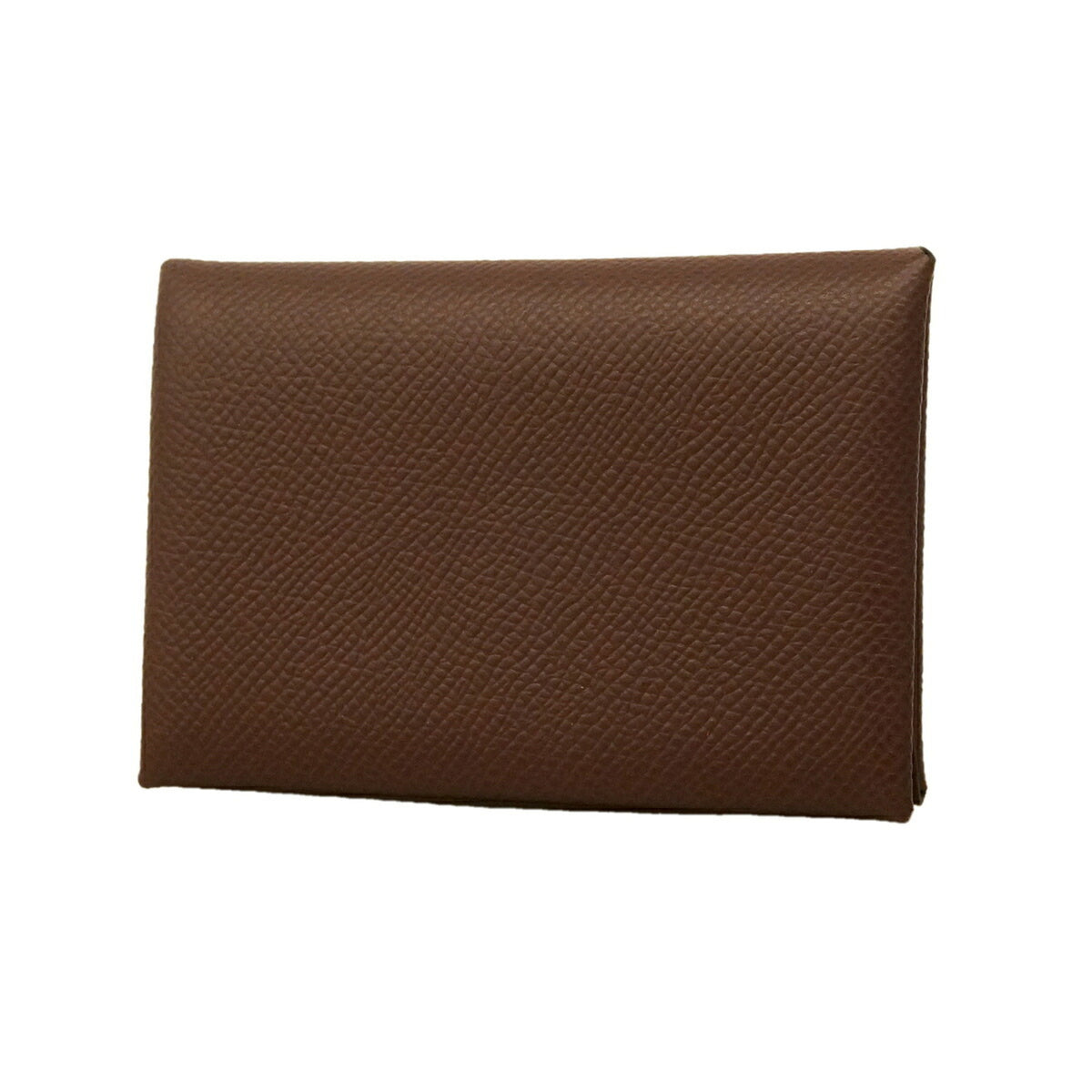 Hermes Brown Leather Coin Purse/Coin Case (Pre-Owned)