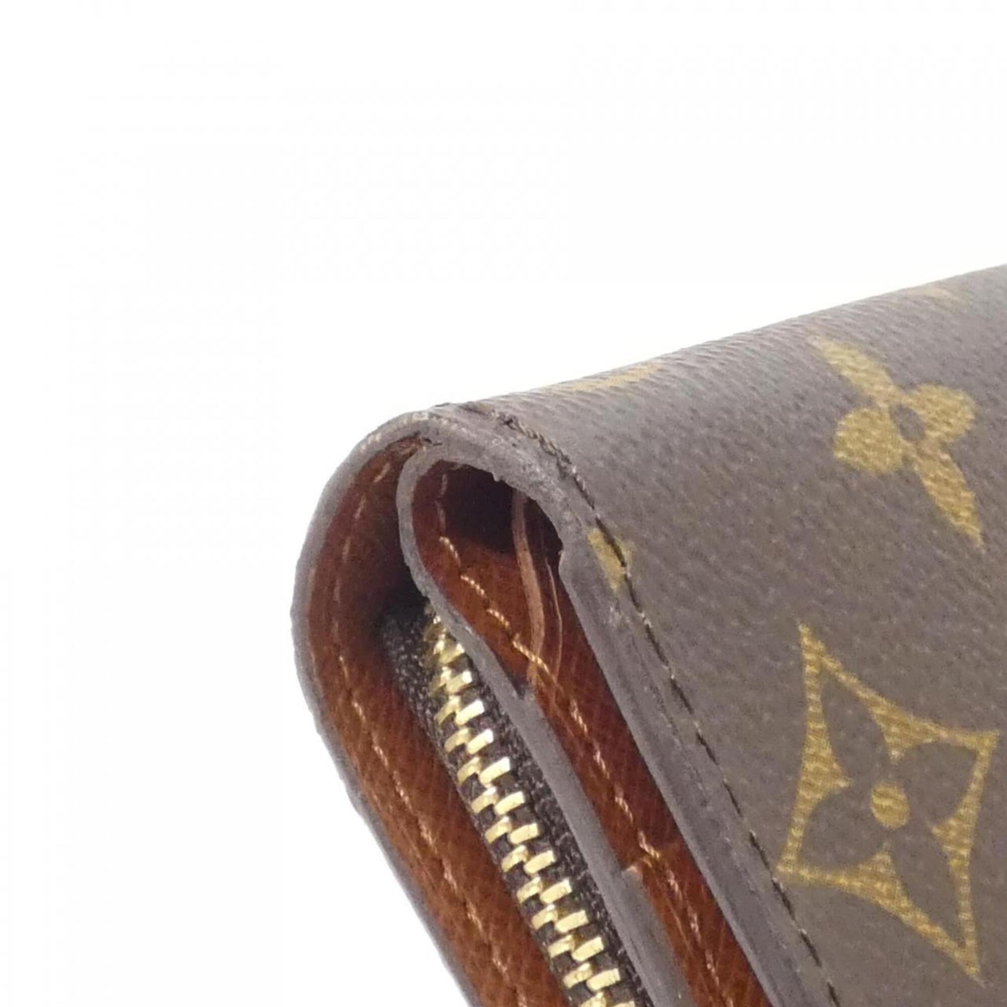 Louis Vuitton Marron Coated Canvas Wallet (Bi-Fold) (Pre-Owned)