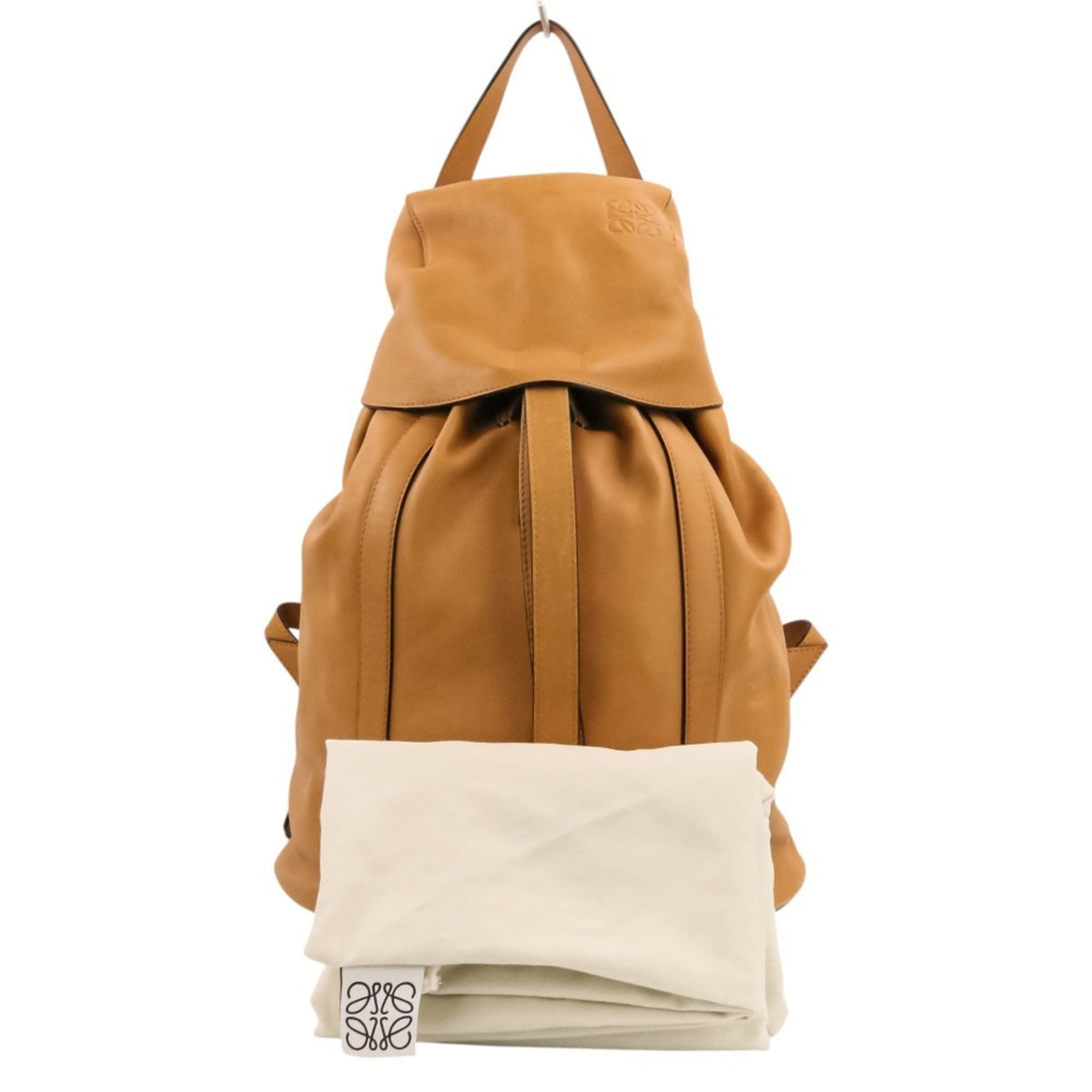 Loewe Brown Camel Leather Backpack (Pre-Owned)