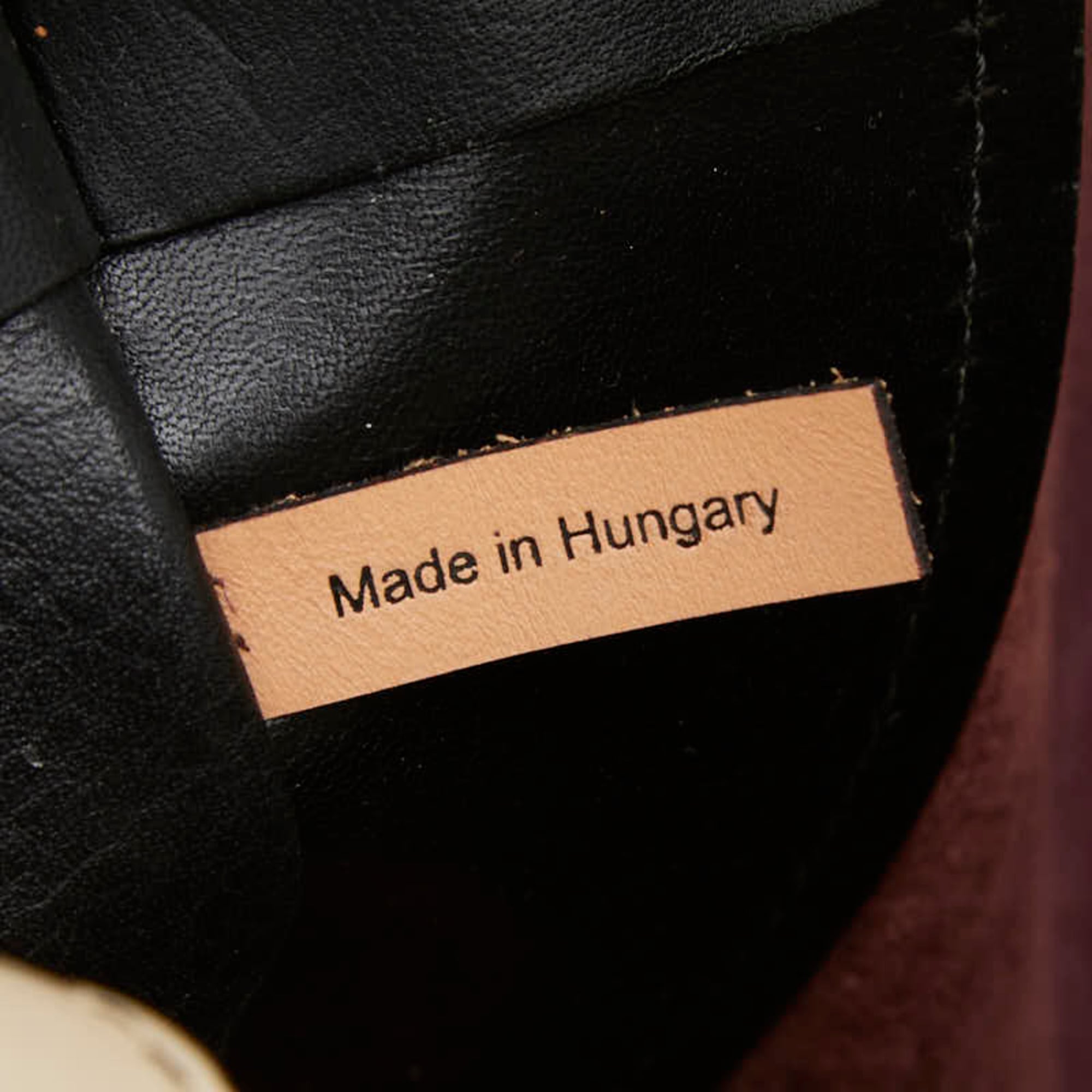 Chloé Alison Black Brown Leather Tote Bag (Pre-Owned)