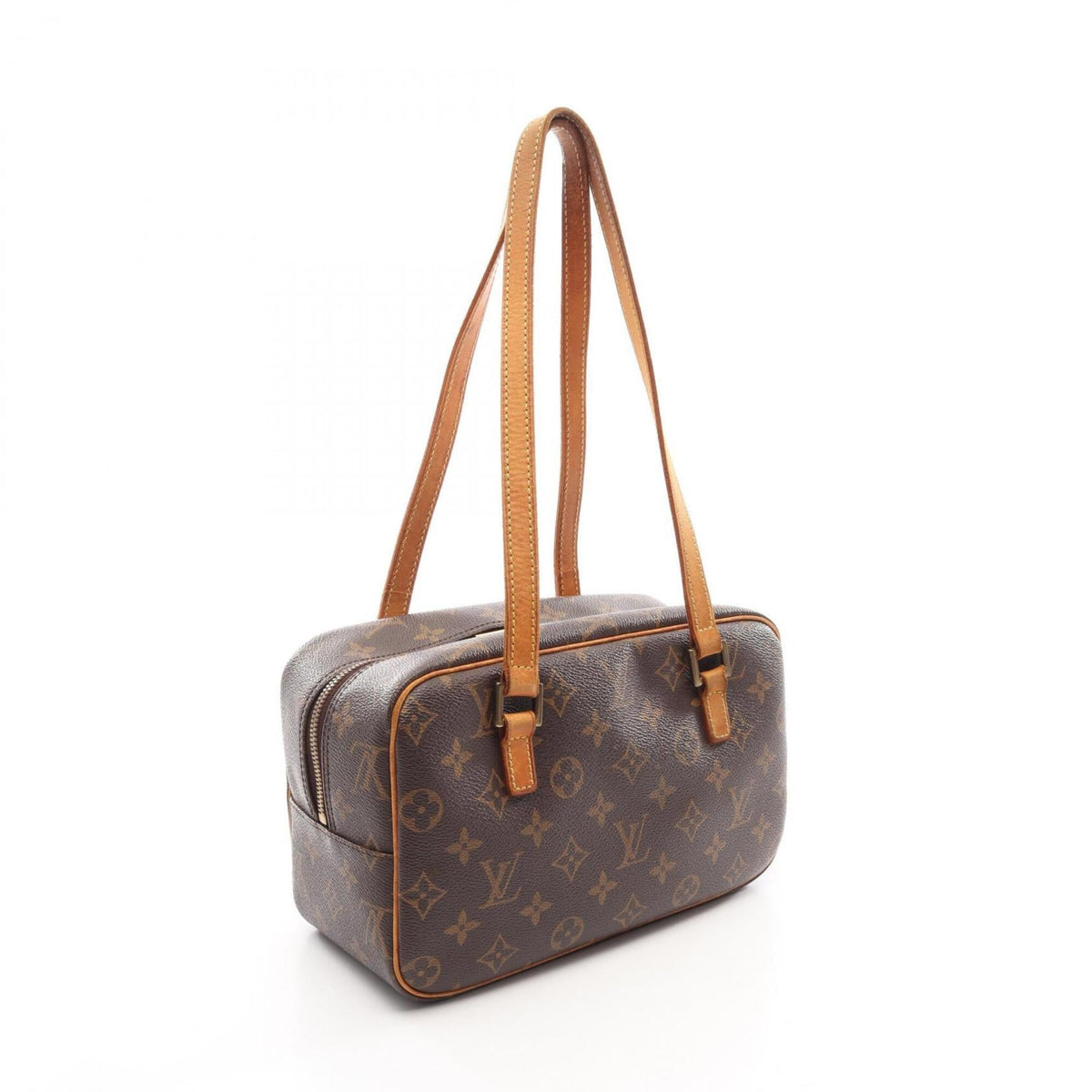 Louis Vuitton Brown Monogram Coated Canvas Pvc Handbag Shoulder Bag (Pre-Owned)