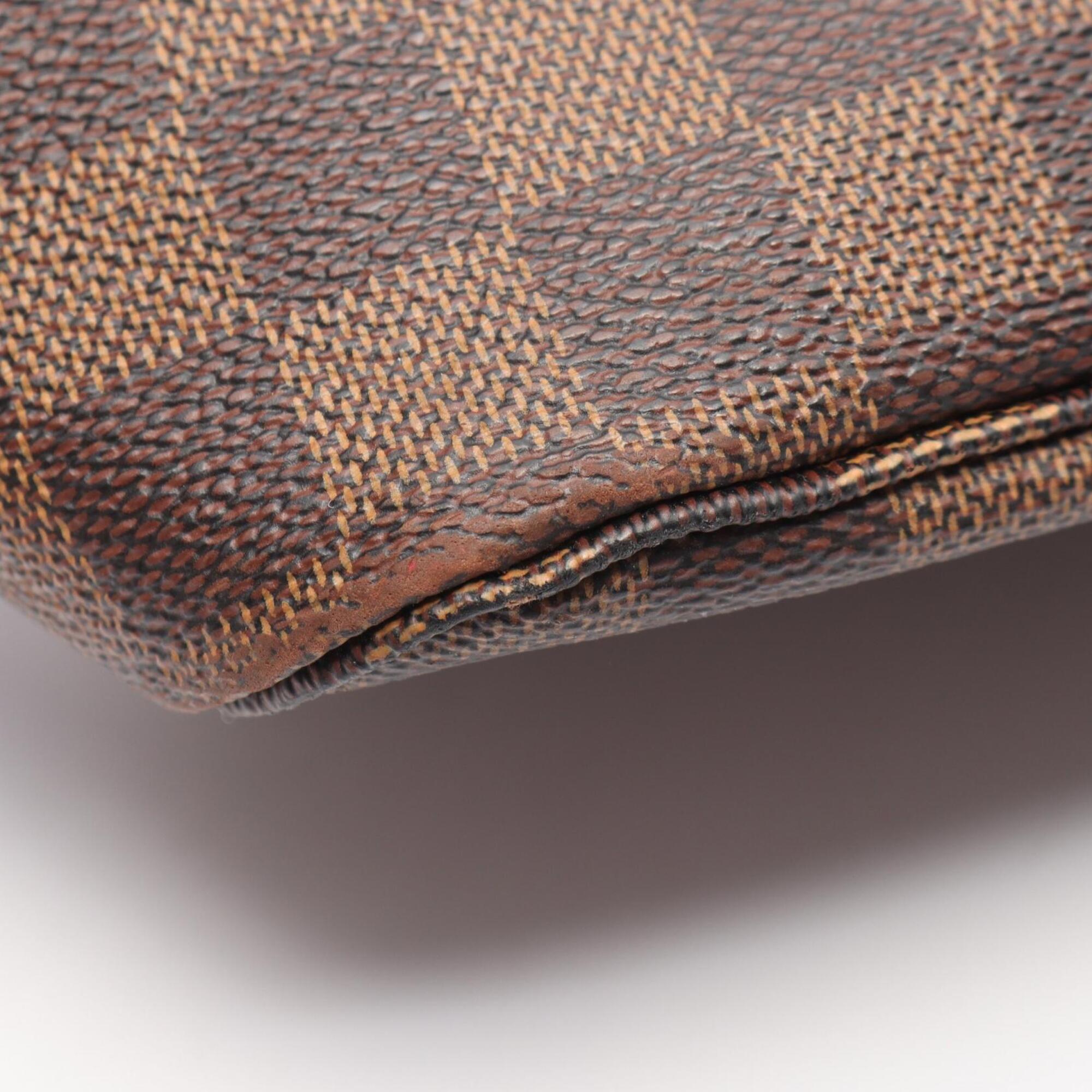 Louis Vuitton Brown Ebene Coated Canvas Leather Handbag Tote Bag (Pre-Owned)