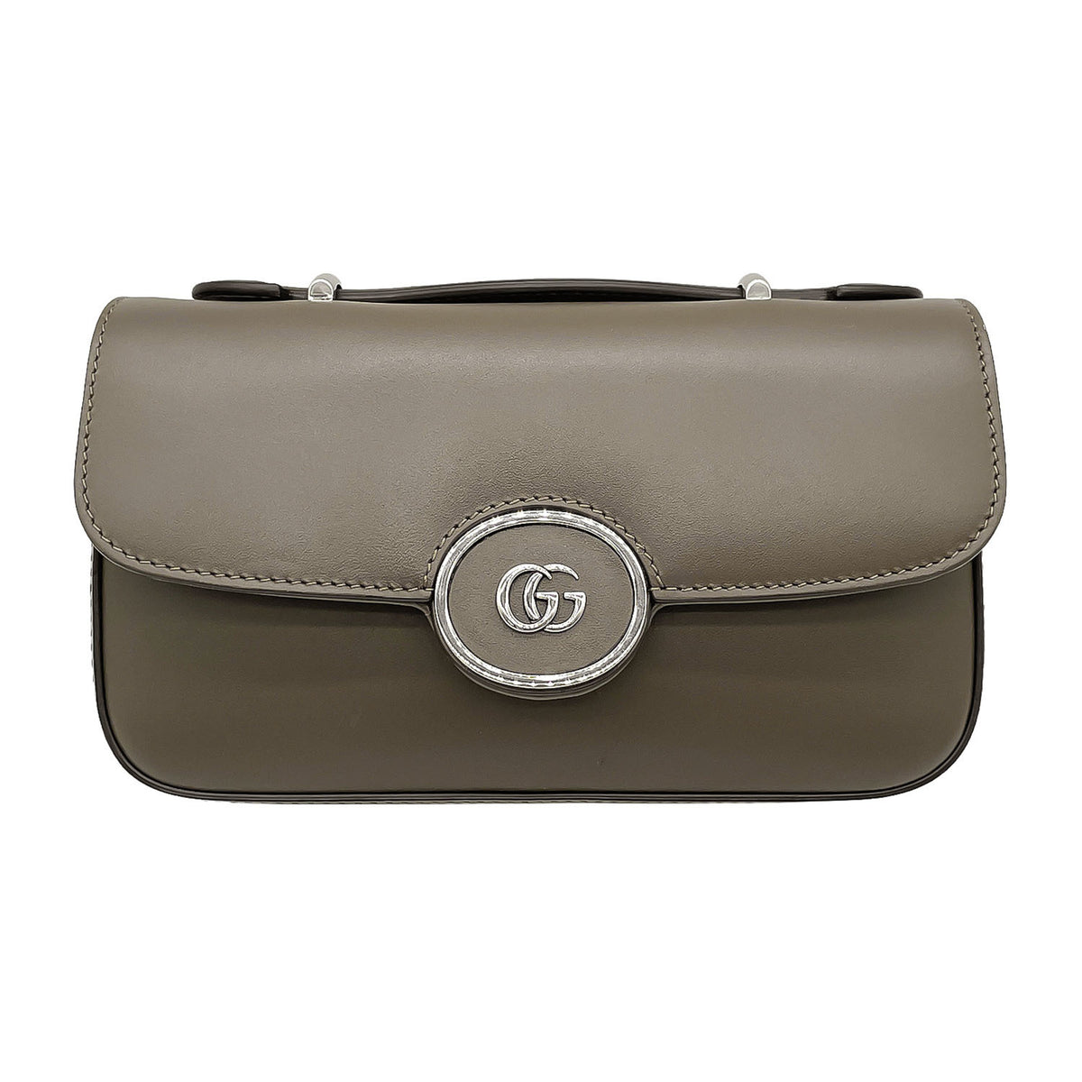 Gucci Brown Leather Shoulder Bag (Pre-Owned)