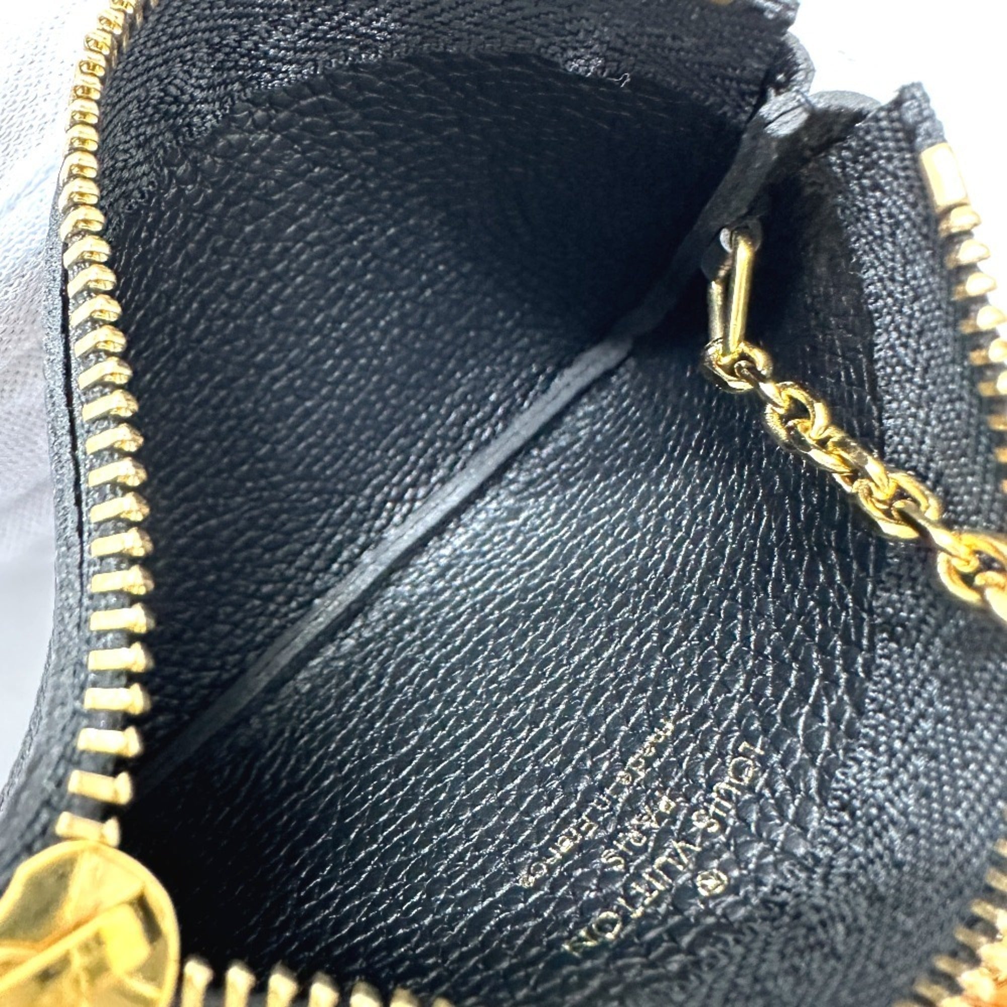 Louis Vuitton Monogram Empreinte Gold Black Monogram Empreinte Coin Purse/Coin Case (Pre-Owned)