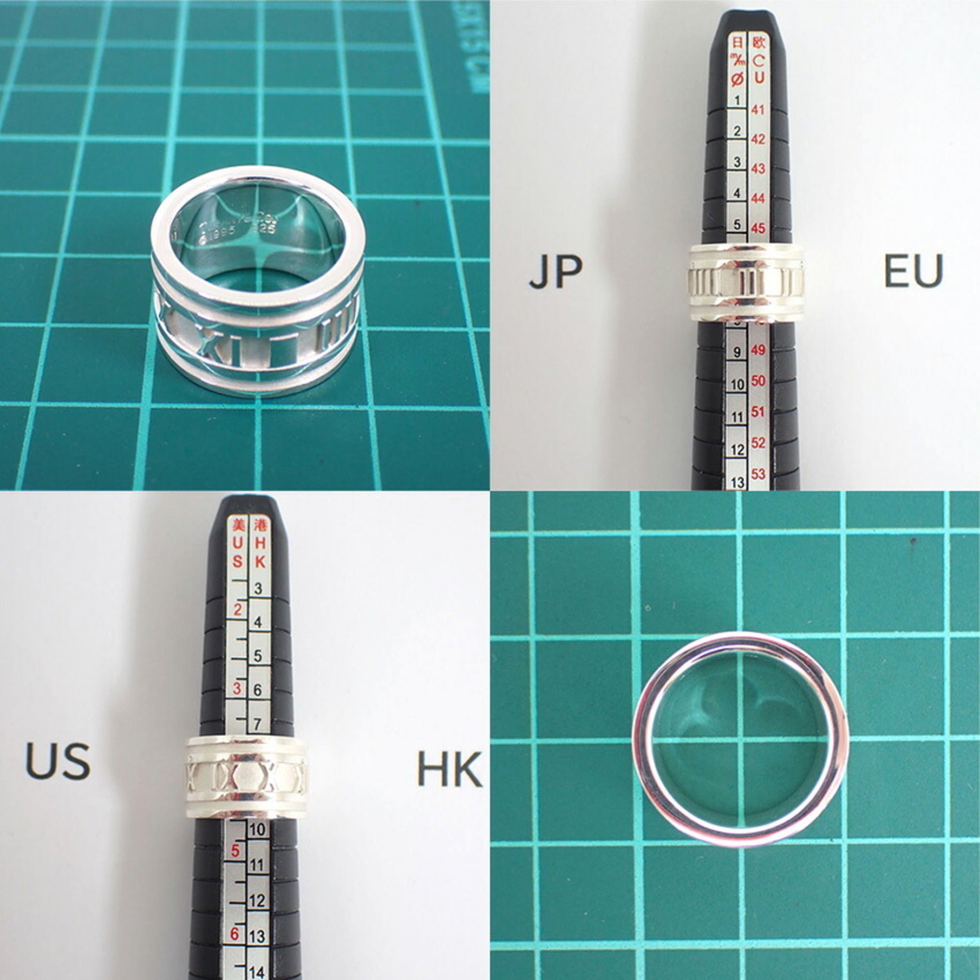 Tiffany Sterling Silver 925 Band Ring (Pre-Owned)