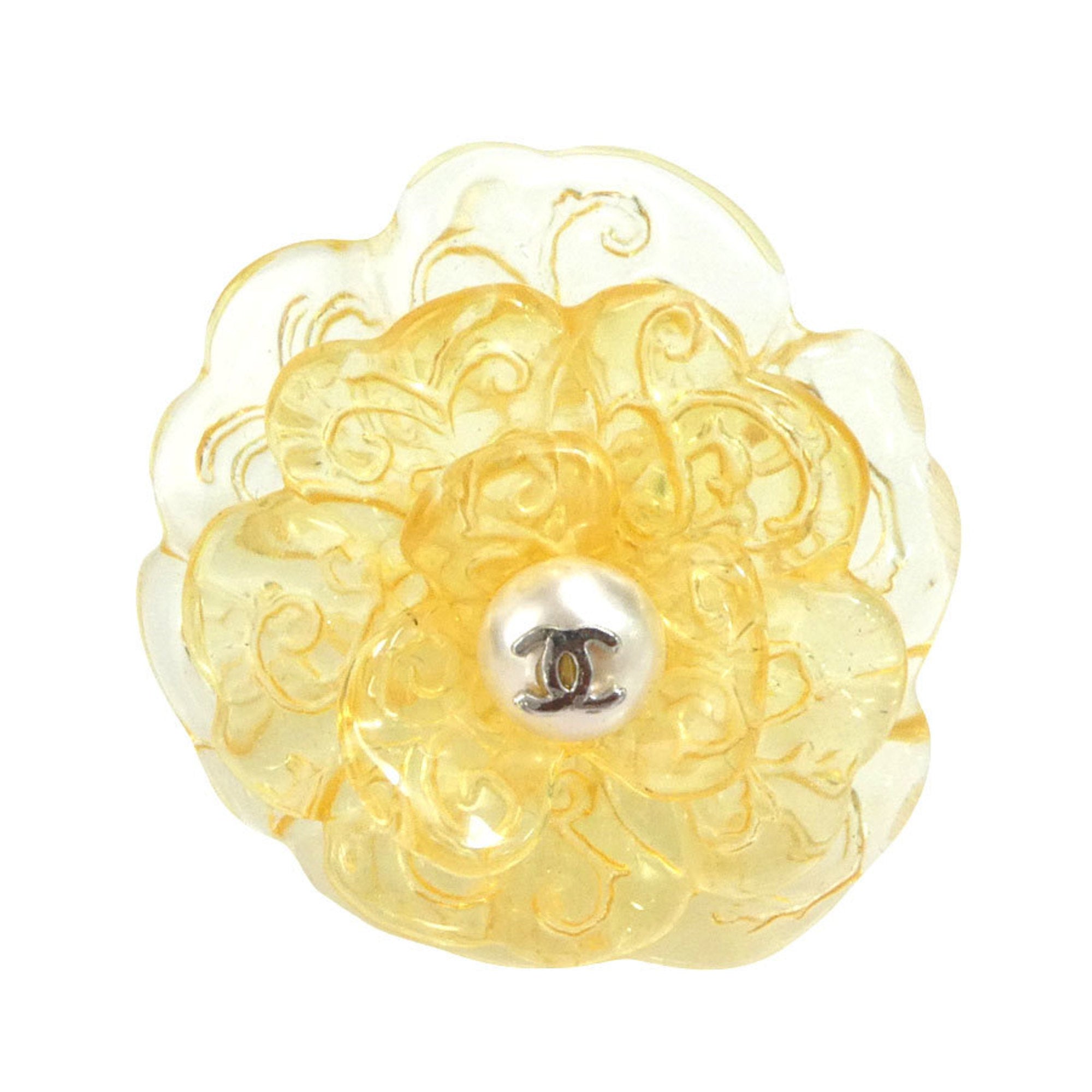 Chanel Artificial Pearl Resin Band Ring (Pre-Owned)