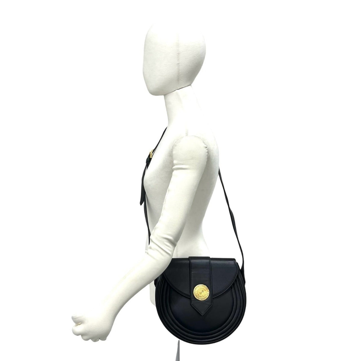 Yves Saint Laurent Black Leather Shoulder Bag (Pre-Owned)