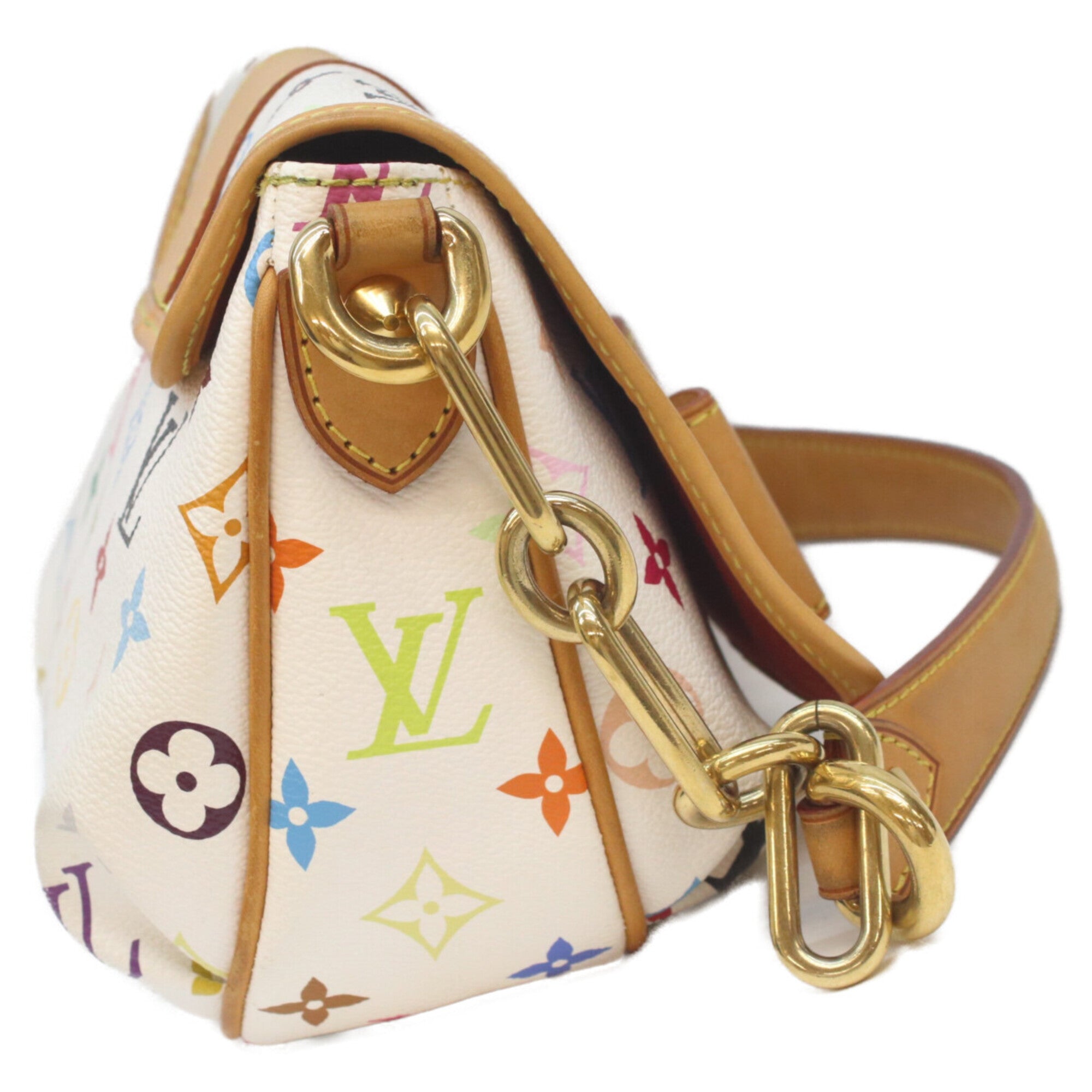 Louis Vuitton Monogram Multicolore Blanc White Monogram Multicolore Shoulder Bag (Pre-Owned)