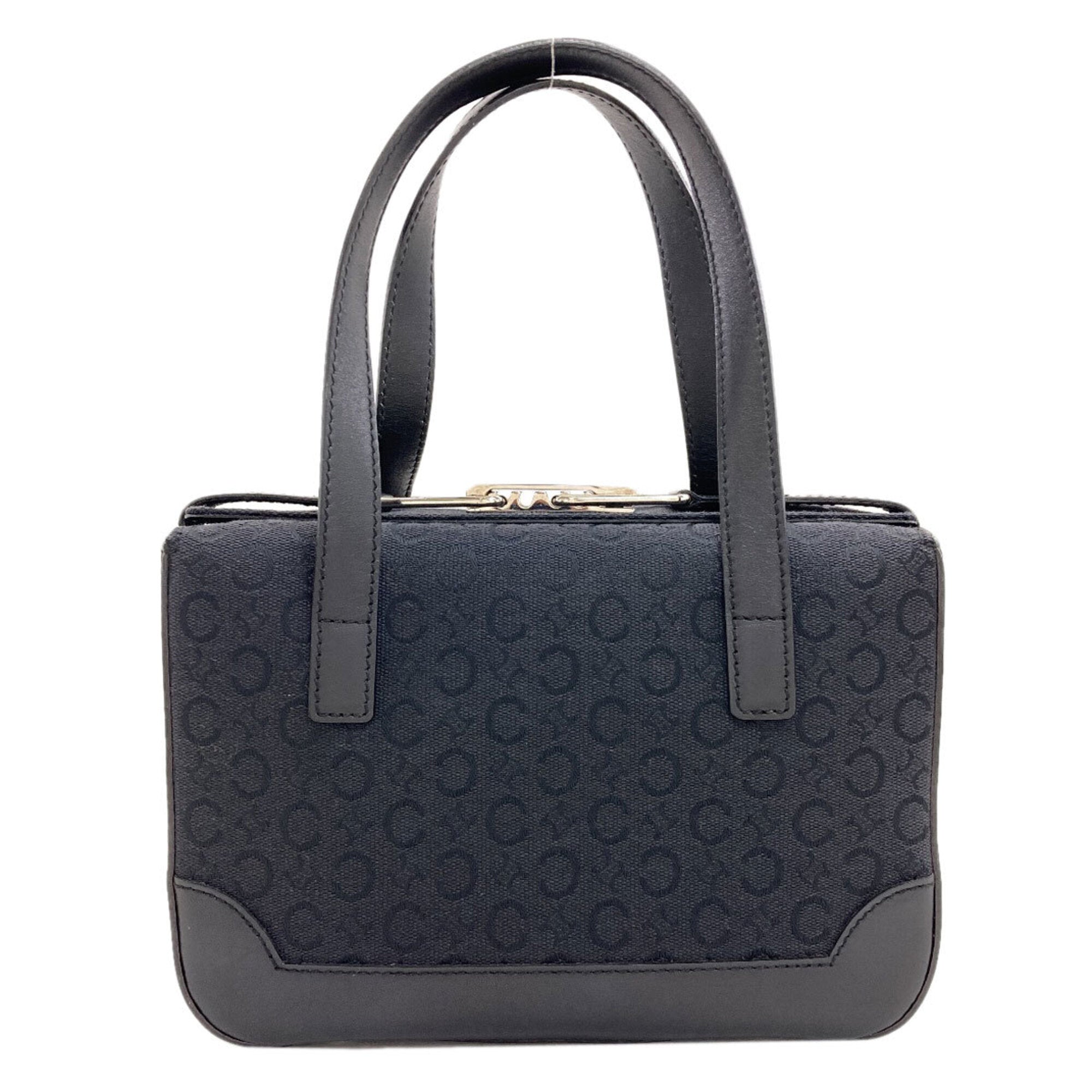 Celine Macadam Black Canvas Handbag (Pre-Owned)