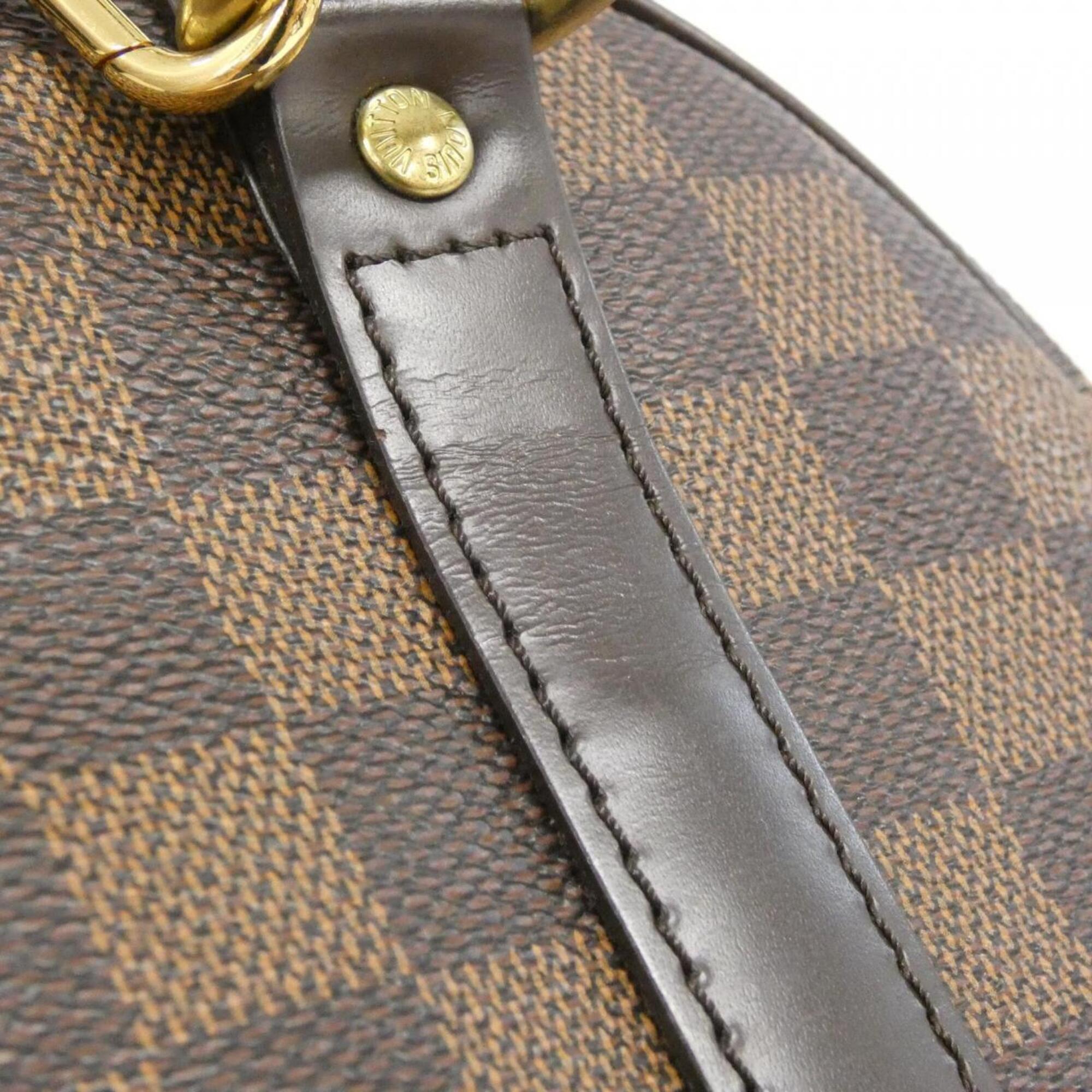Louis Vuitton Ebene Coated Canvas Boston Bag (Pre-Owned)