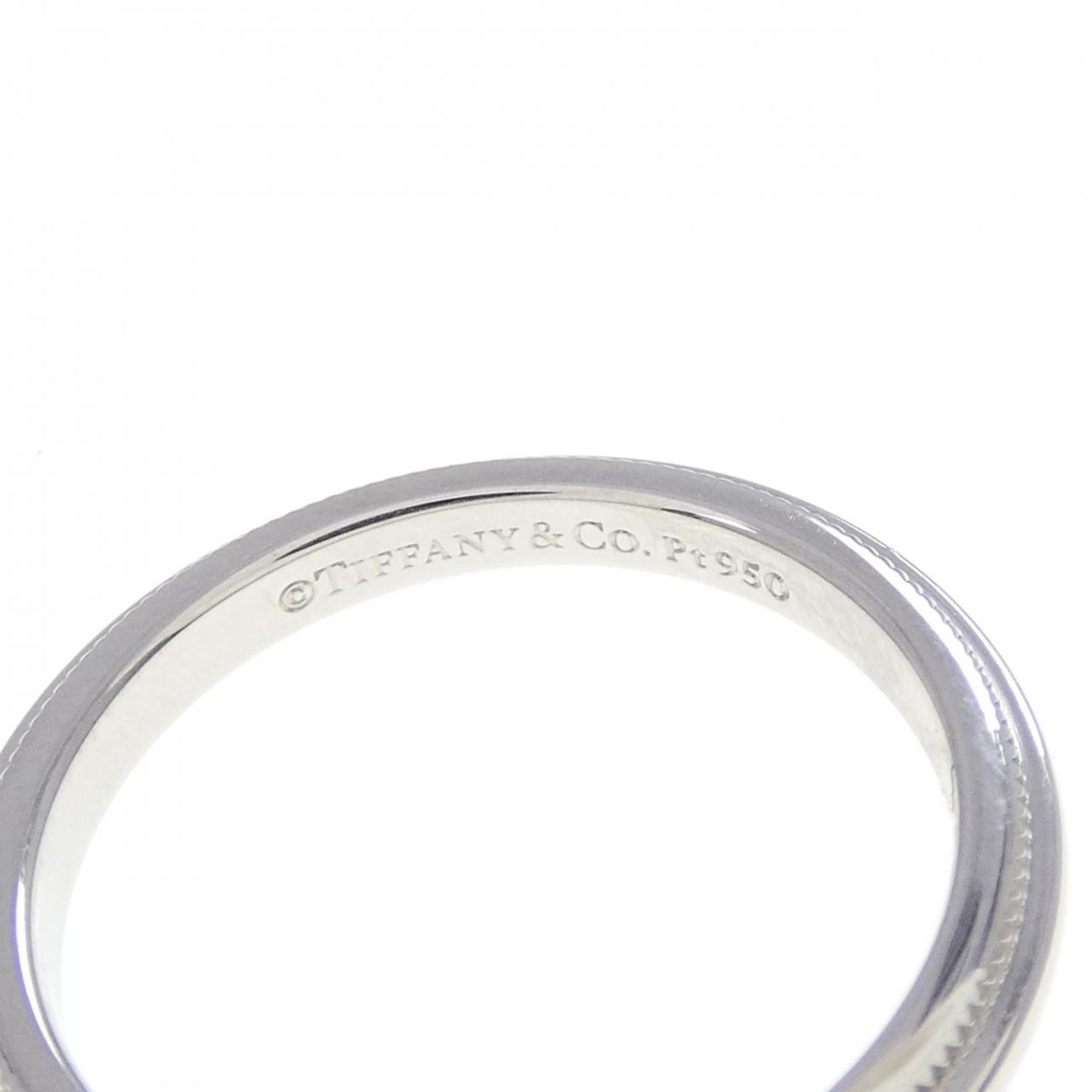 Tiffany Platinum Platinum 950 Band Ring (Pre-Owned)