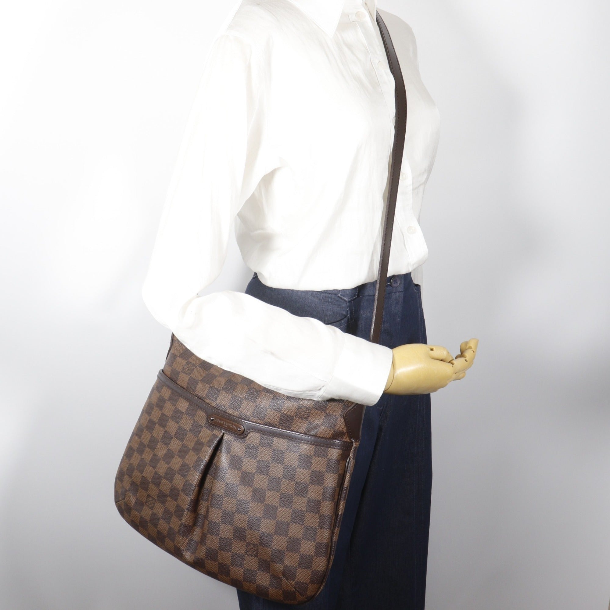 Louis Vuitton Brown Damier Canvas Shoulder Bag (Pre-Owned)