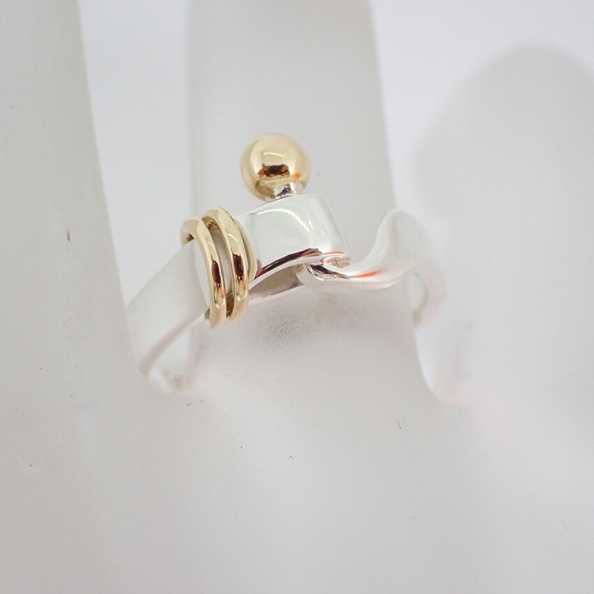 Tiffany Yellow Gold (18K) Sterling Silver 925 Band Ring (Pre-Owned)