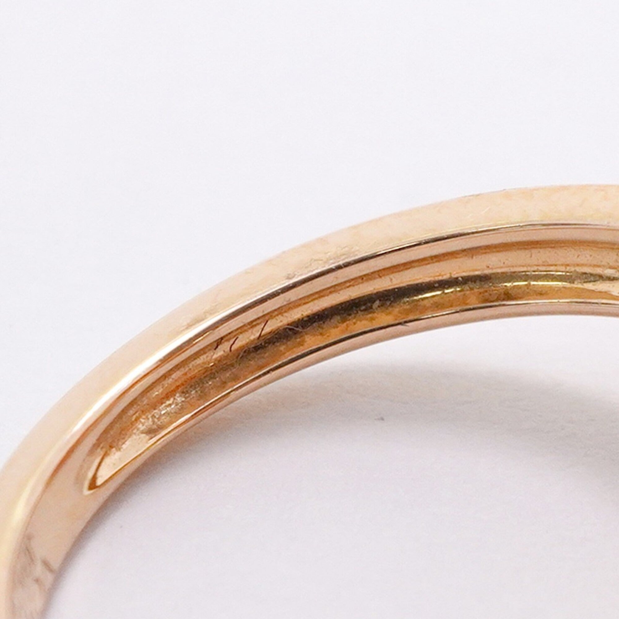 Van Cleef & Arpels Red Color Pink Gold (18K) Band Ring (Pre-Owned)