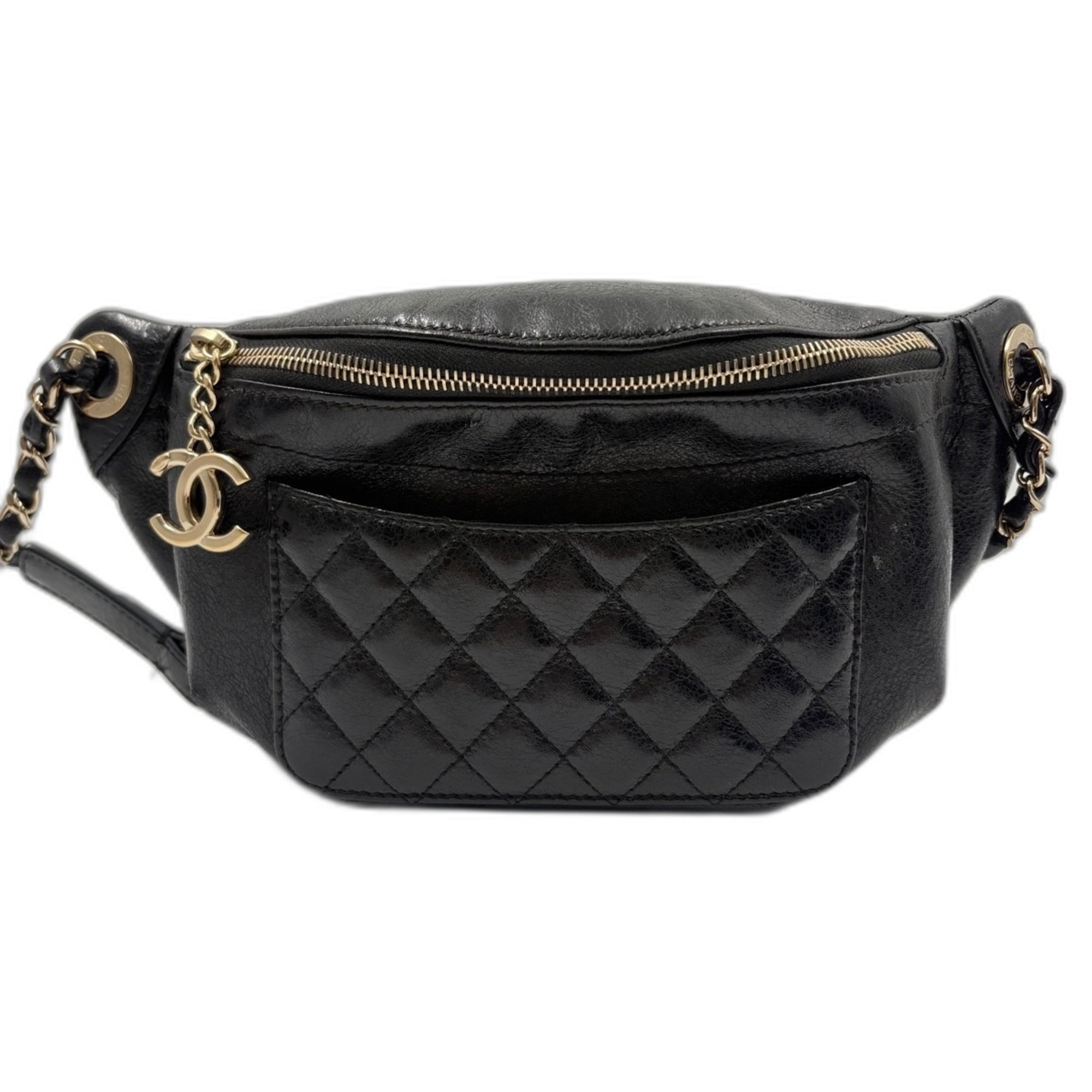 Chanel Matelasse Black Sling Bag (Pre-Owned)