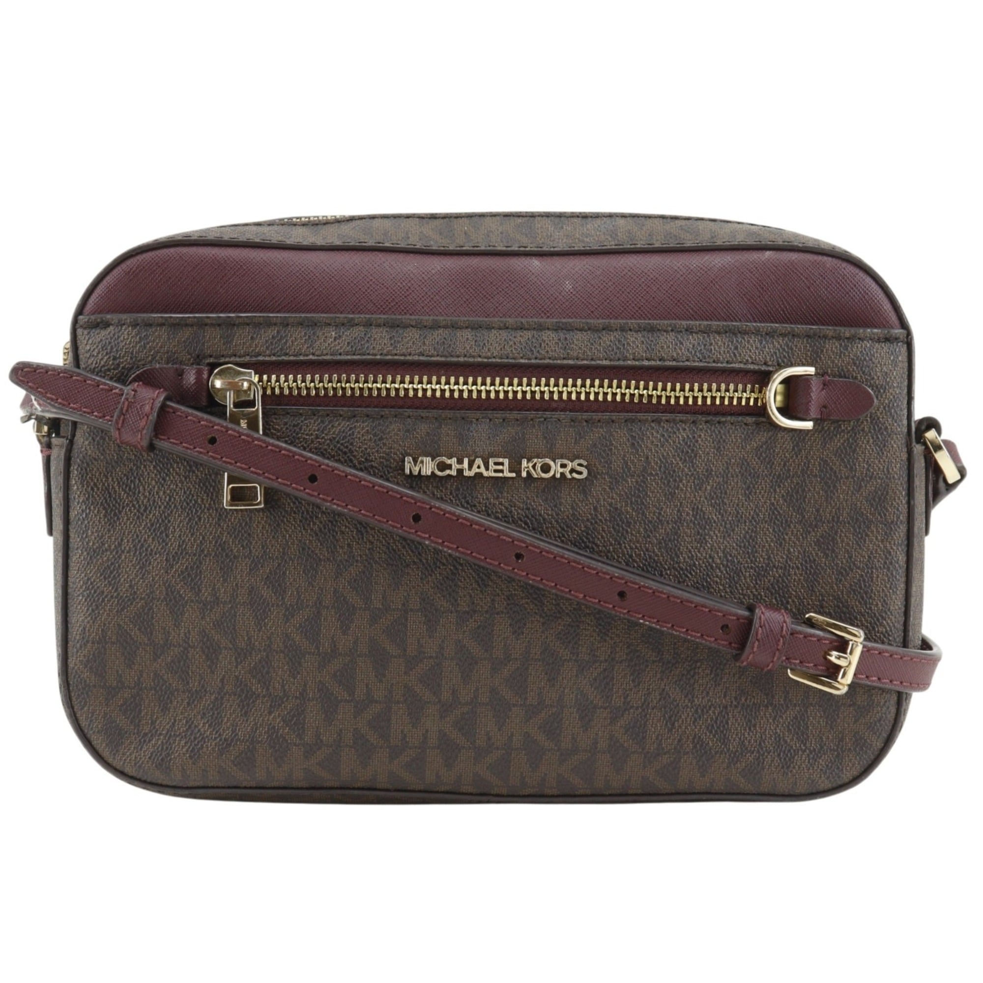 Michael Kors Brown Pvc Shoulder Bag Sling Bag (Pre-Owned)