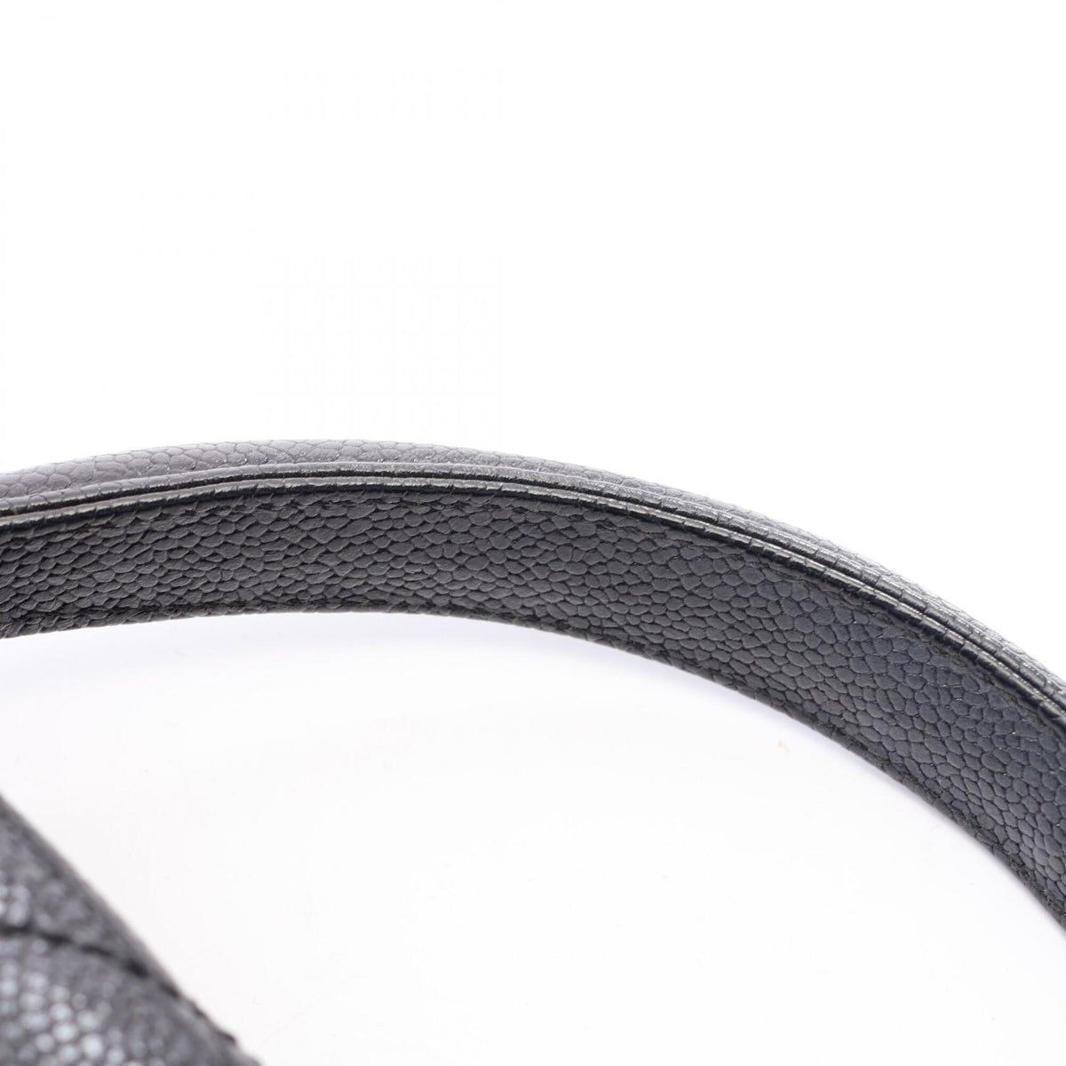 Chanel Black Grained Calfskin Handbag (Pre-Owned)